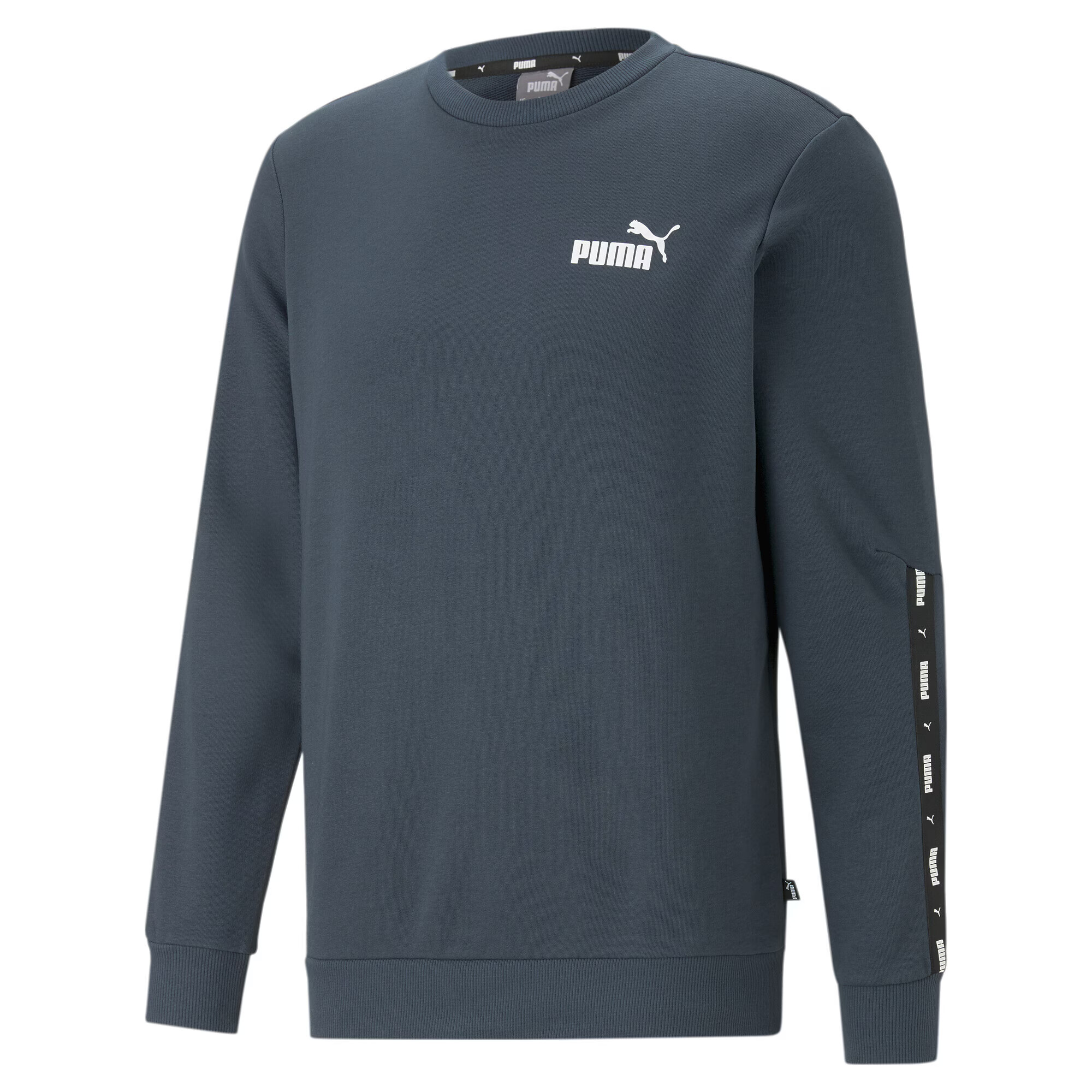 PUMA Športna majica 'Essentials+' marine / črna / bela - Pepit.si