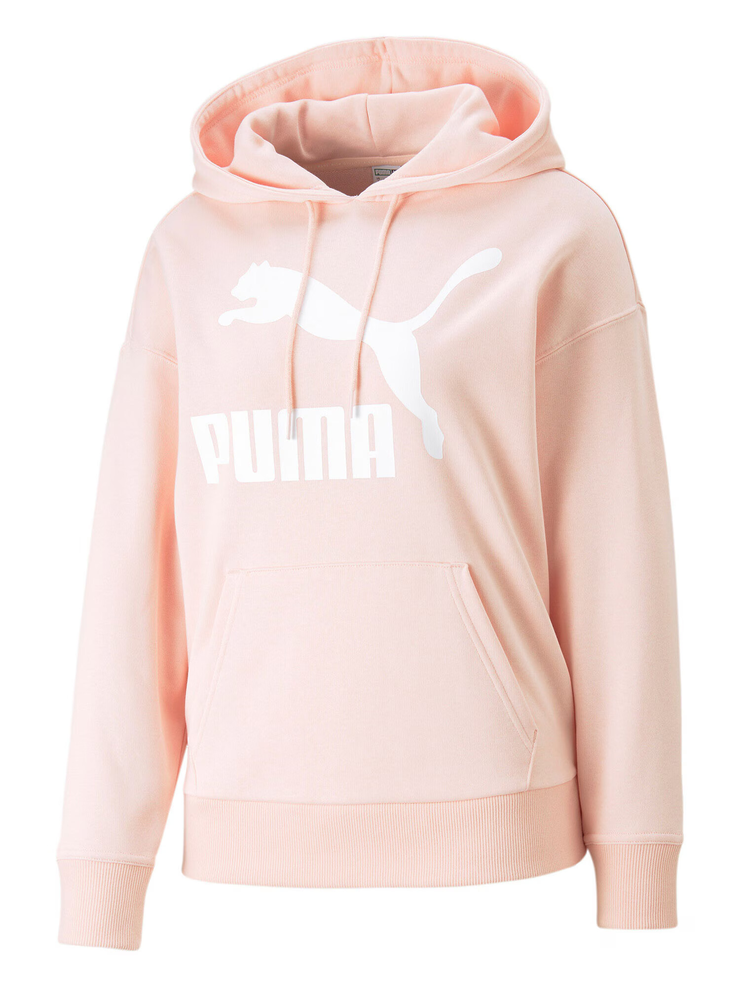 PUMA Majica pastelno roza / bela - Pepit.si