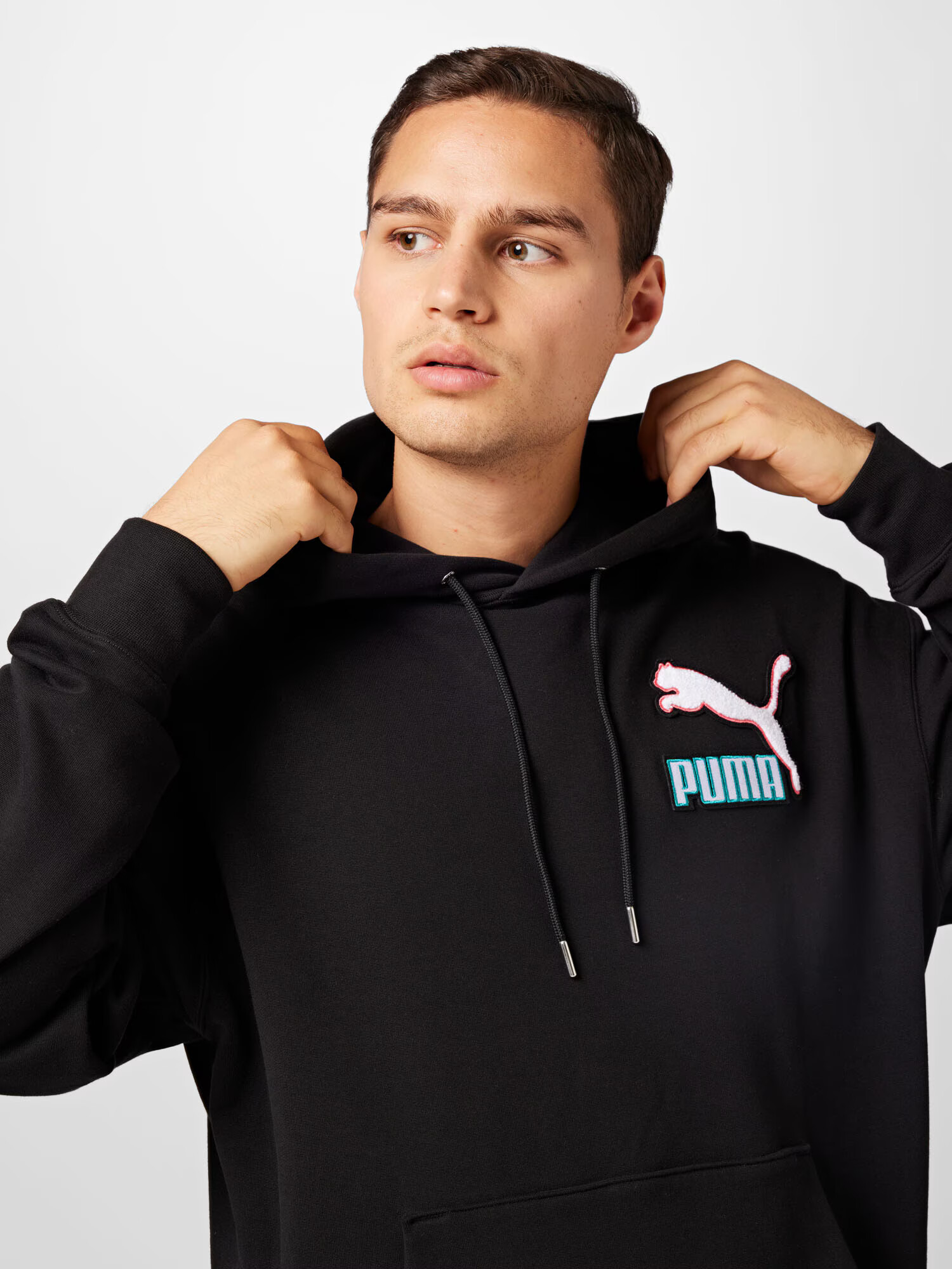 PUMA Majica roza / črna / bela - Pepit.si