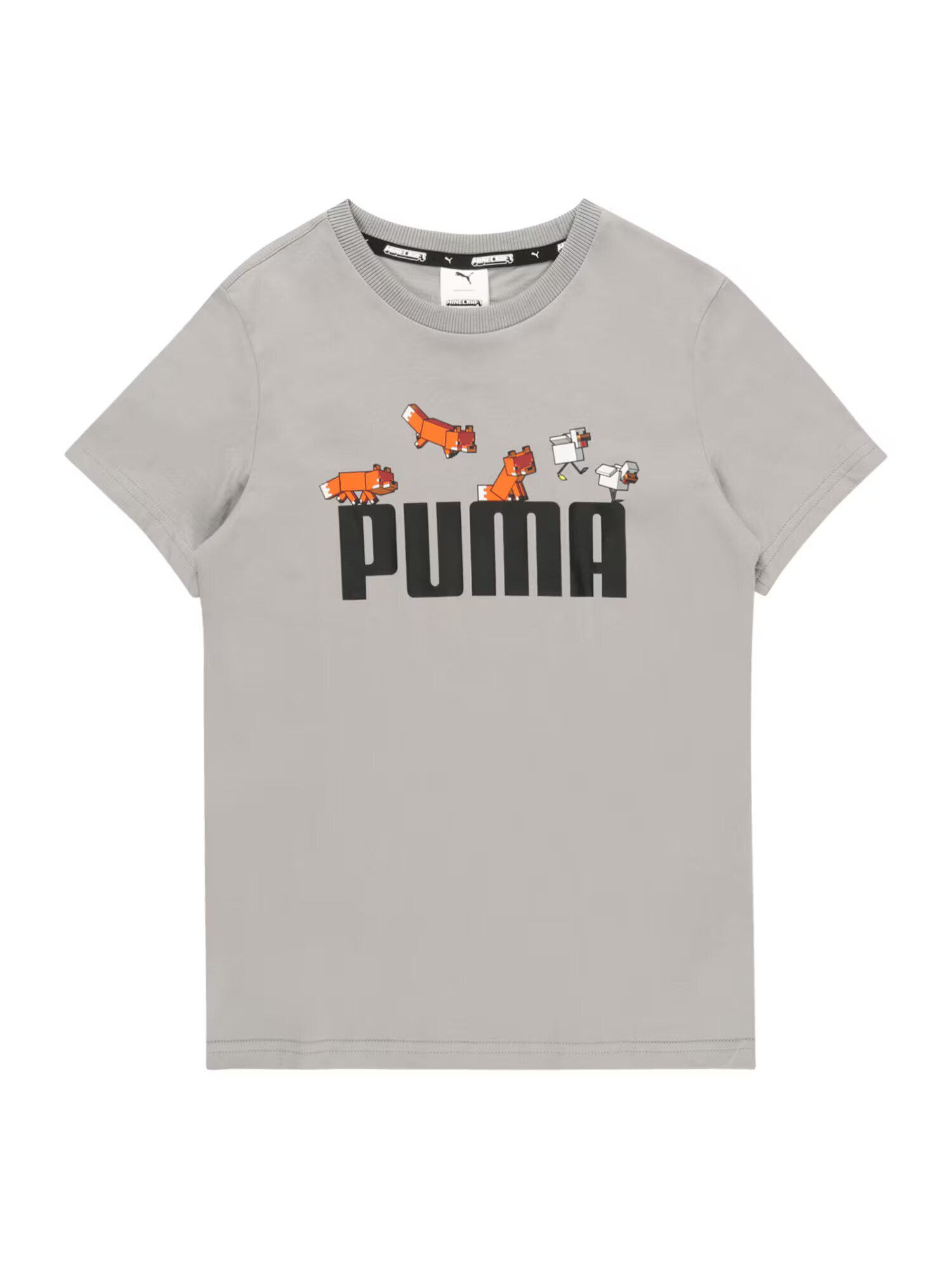 PUMA Majica siva / oranžna / črna / bela - Pepit.si