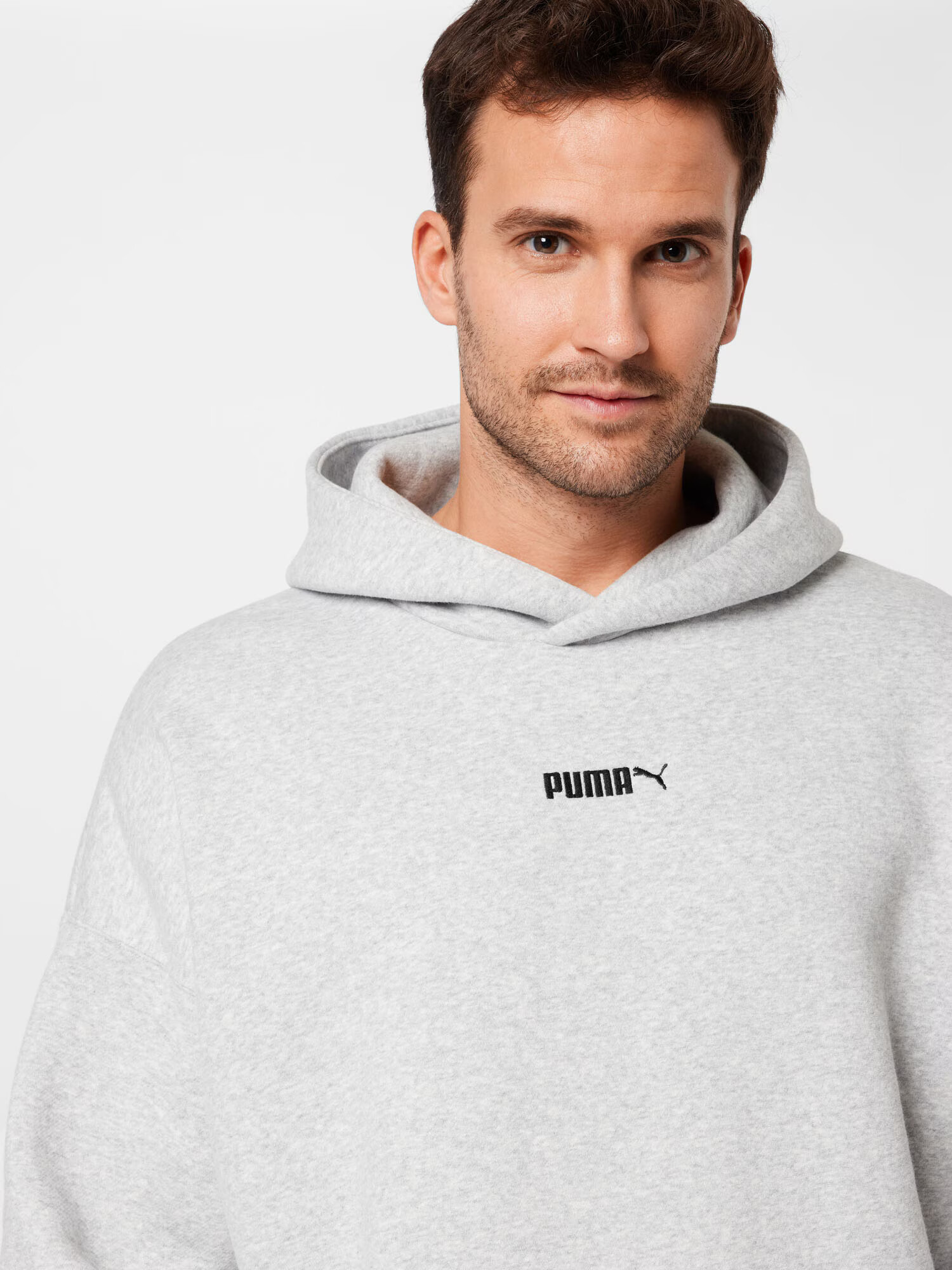 PUMA Majica svetlo siva / črna - Pepit.si