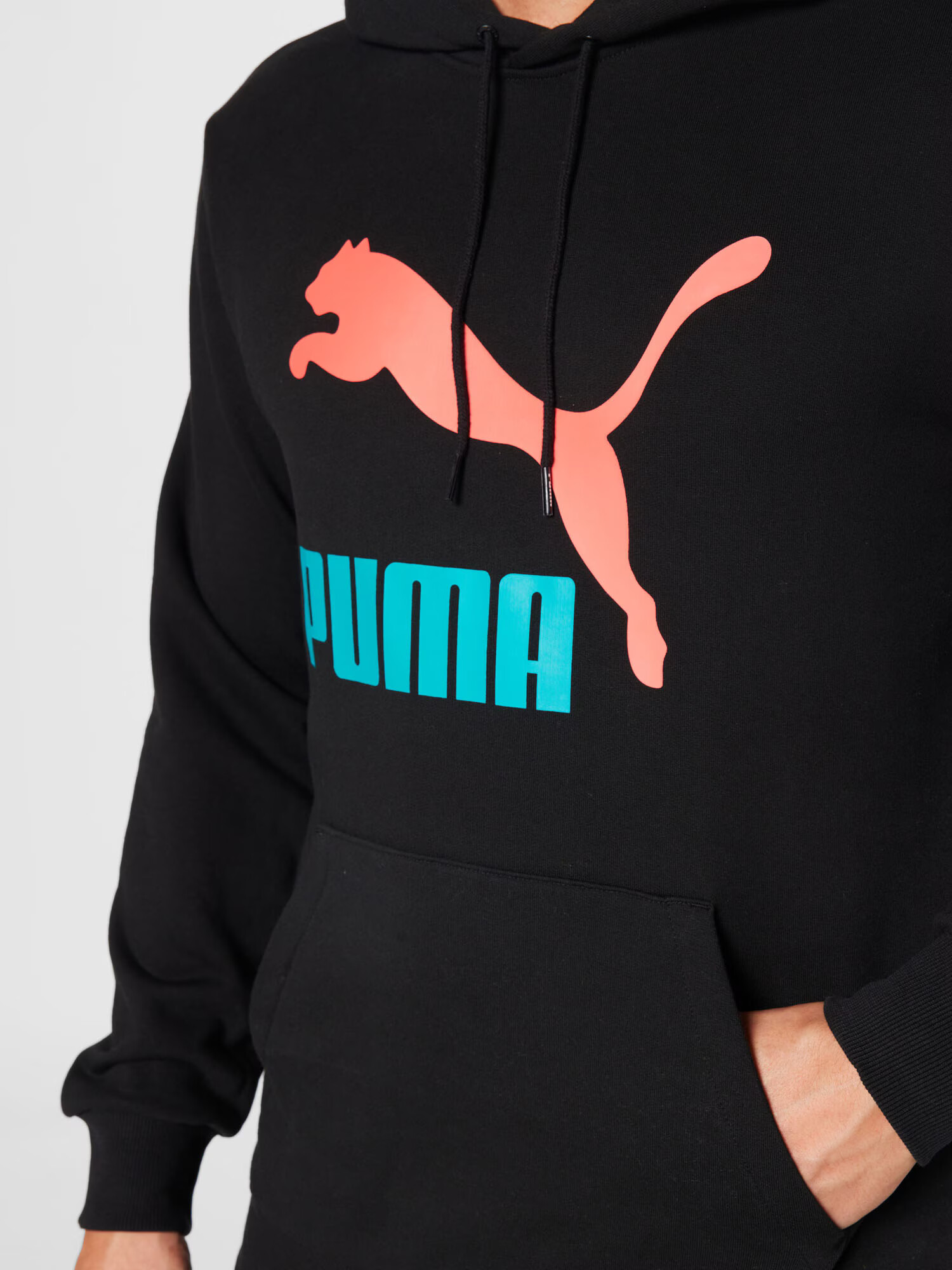 PUMA Majica voda / losos / črna - Pepit.si