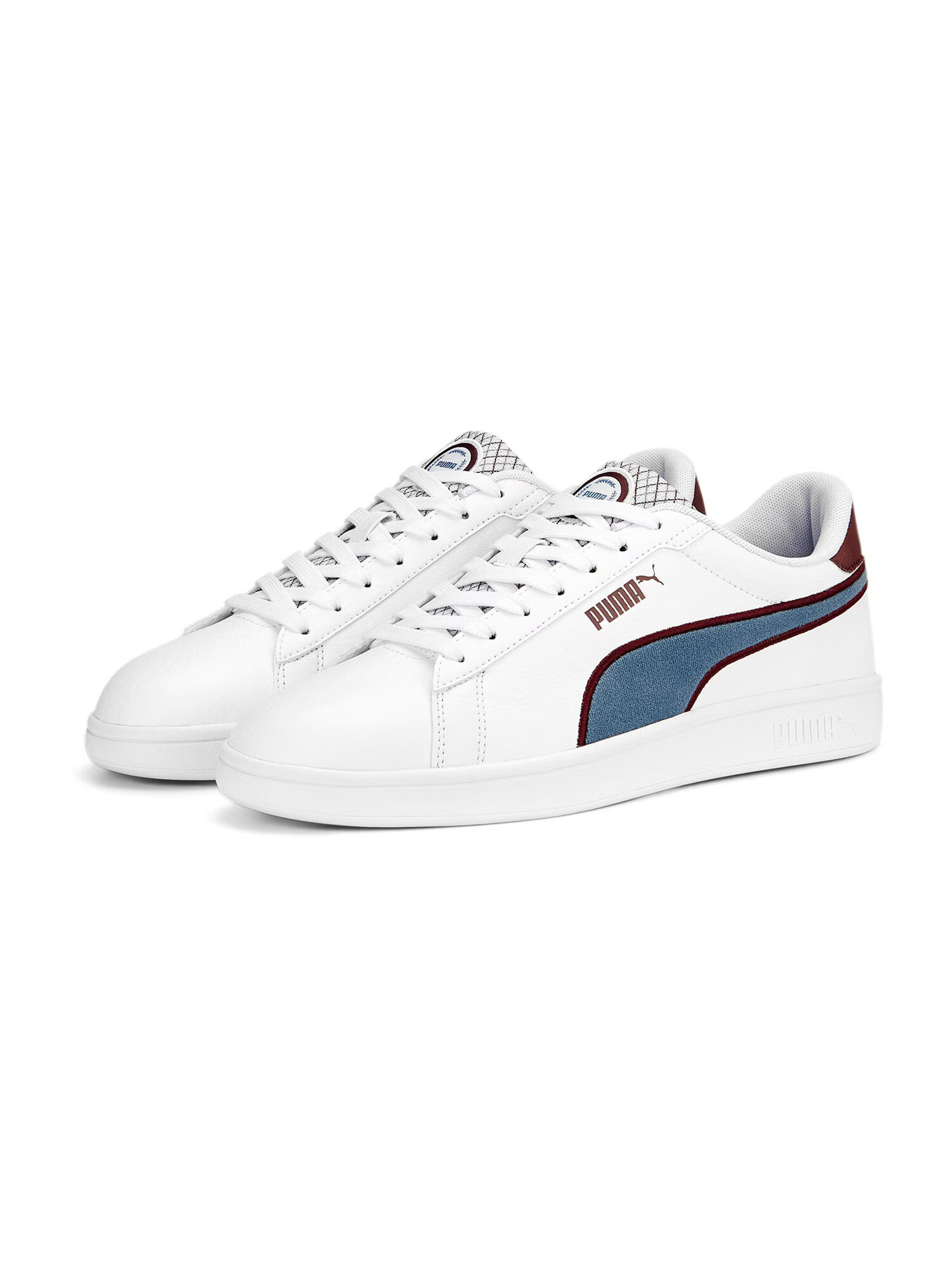 PUMA Nizke superge 'Smash 3.0' moder denim / merlot / bela - Pepit.si