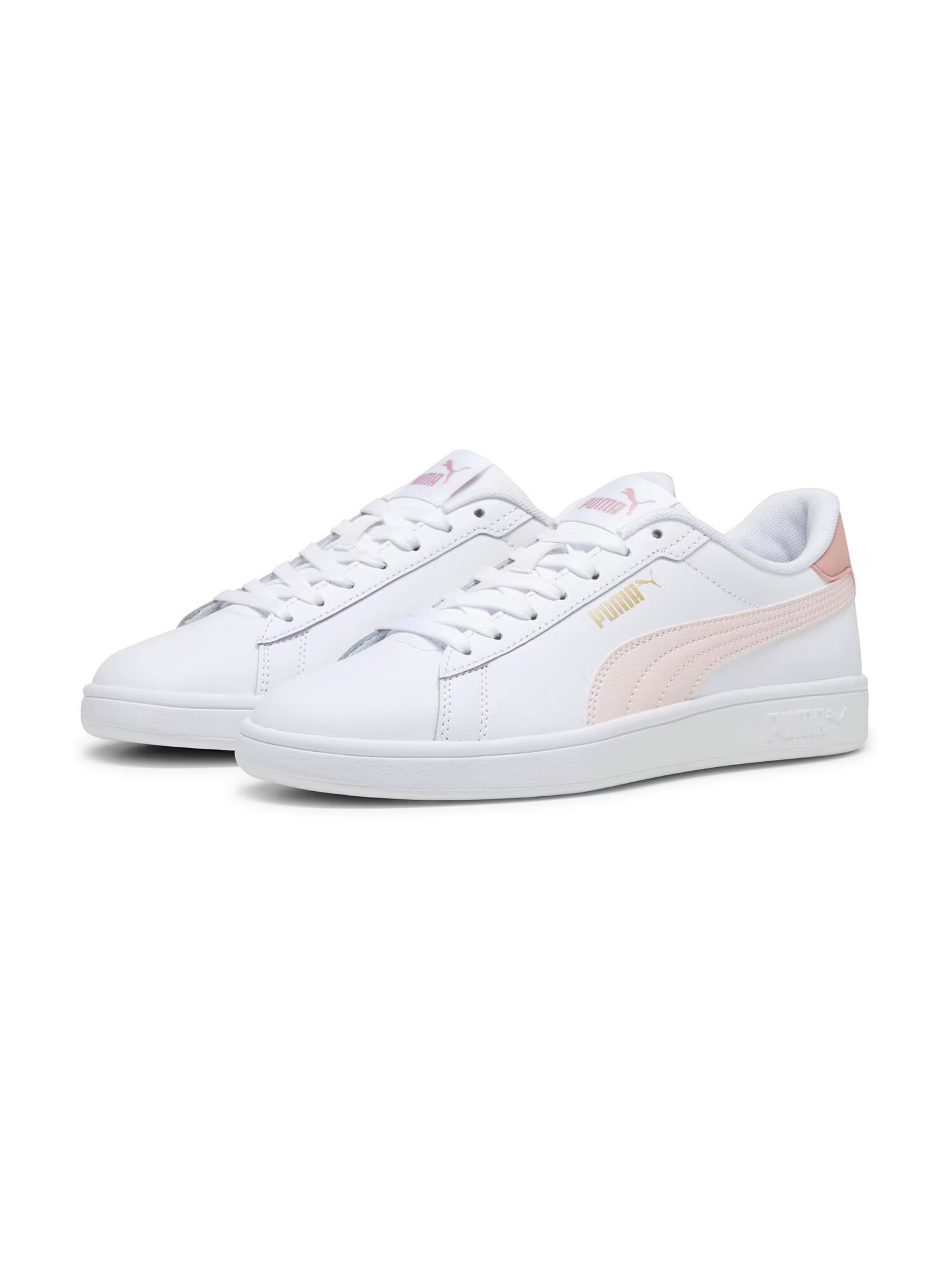 PUMA Nizke superge 'Smash 3.0' zlata / pastelno roza / bela - Pepit.si