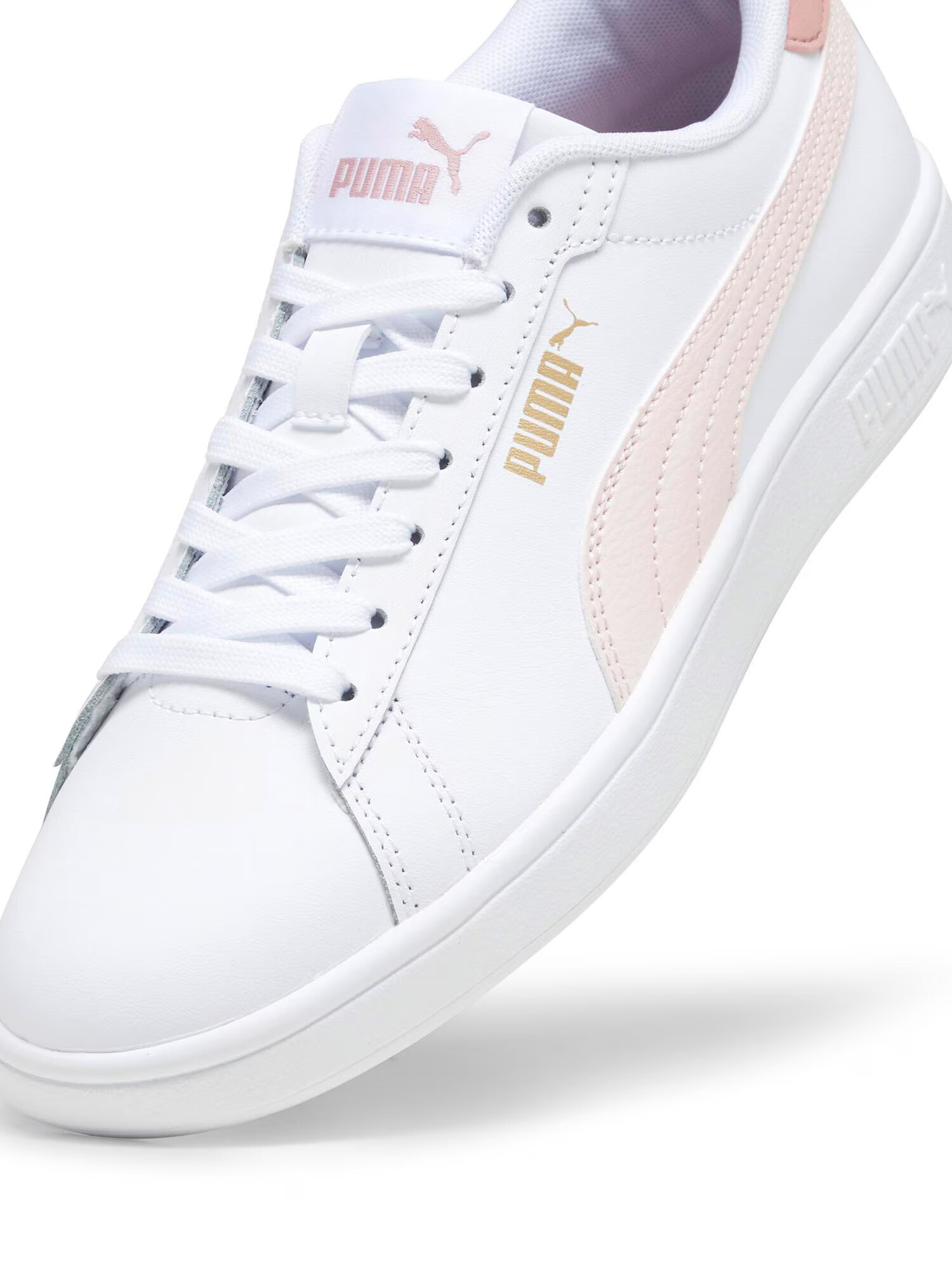 PUMA Nizke superge 'Smash 3.0' zlata / pastelno roza / bela - Pepit.si