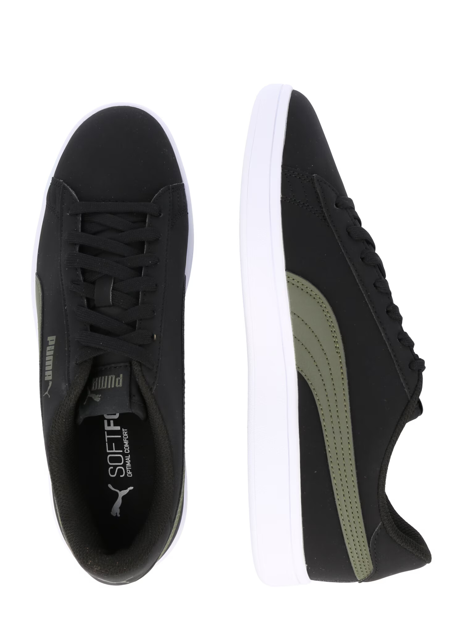 PUMA Nizke superge 'Smash V2 Buck' zelena / črna - Pepit.si