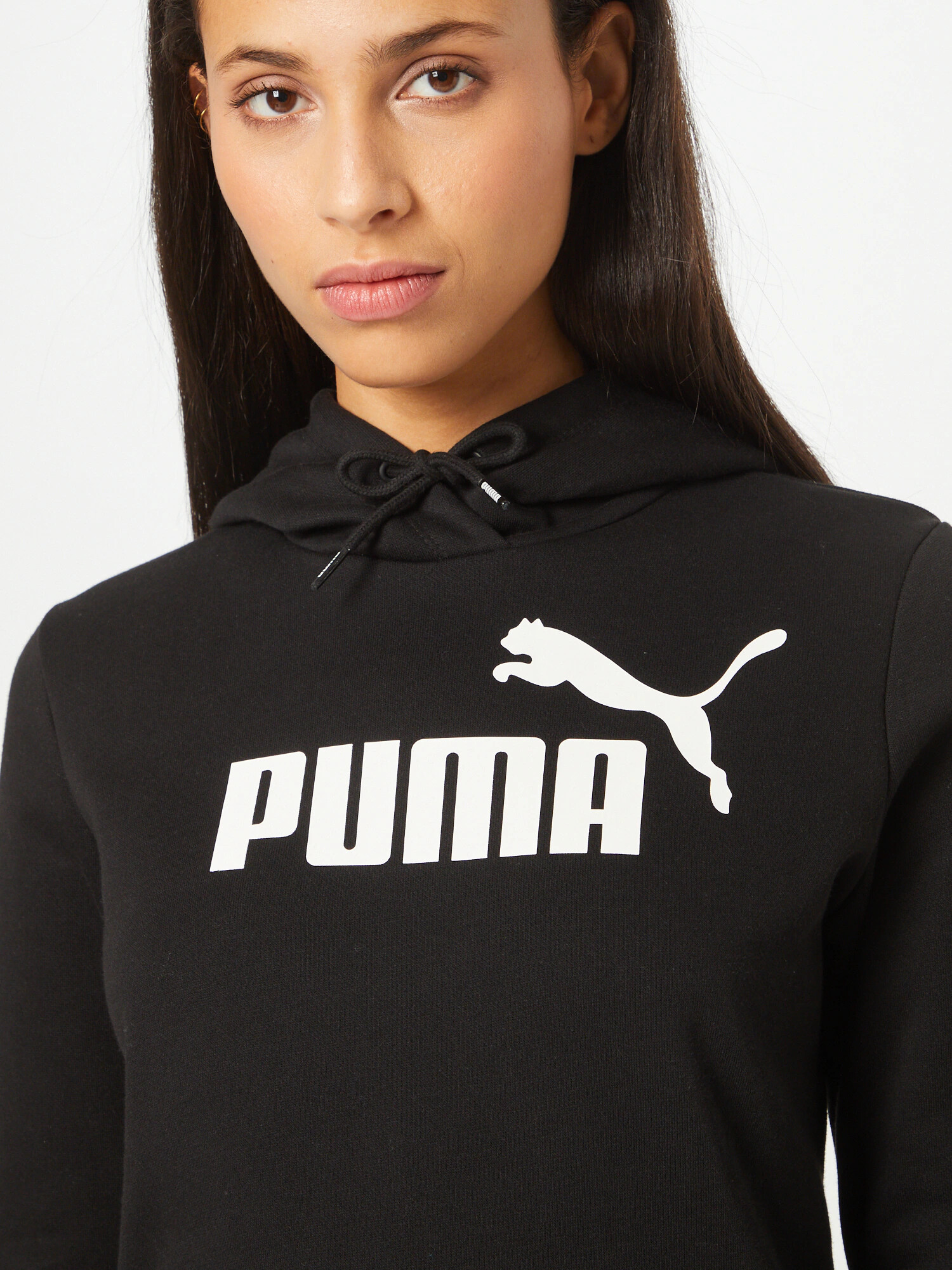 PUMA Športna majica črna / bela - Pepit.si