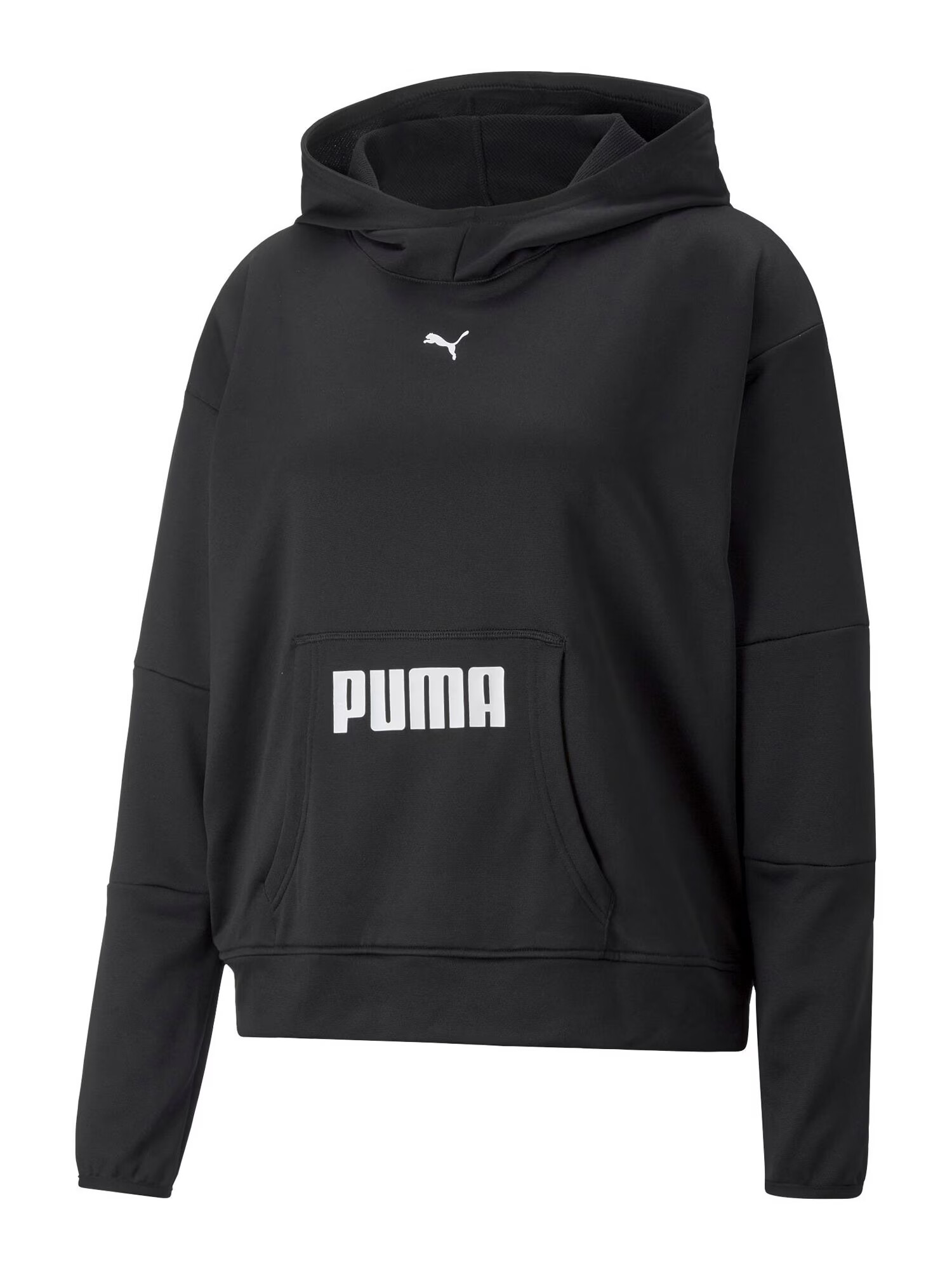 PUMA Športna majica črna / bela - Pepit.si