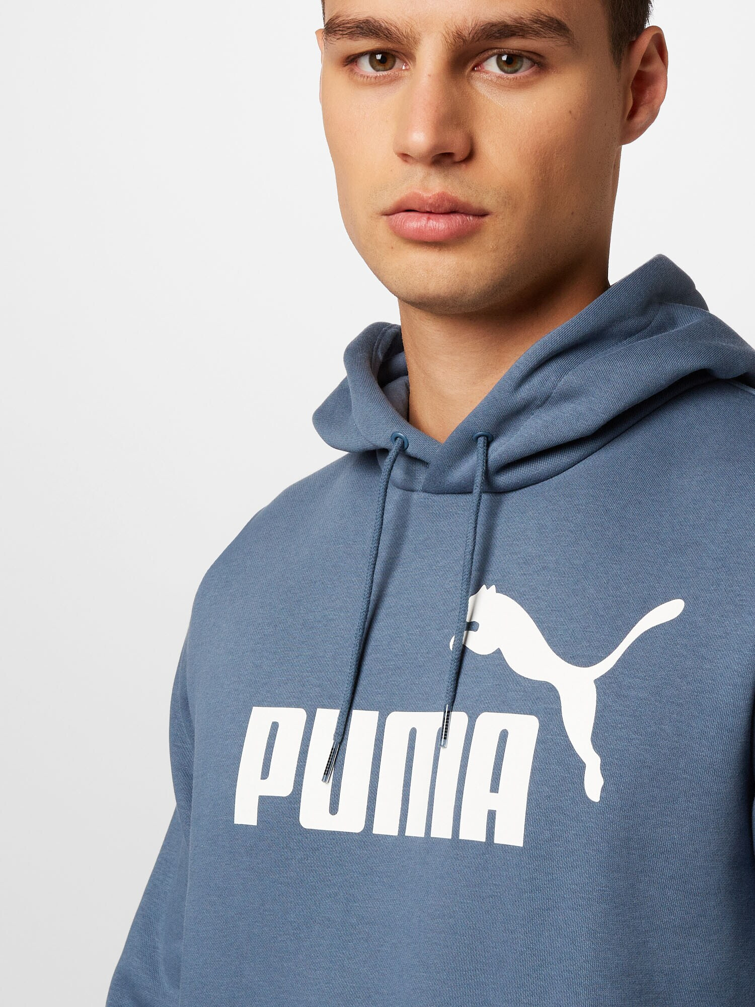 PUMA Športna majica dimno modra / bela - Pepit.si