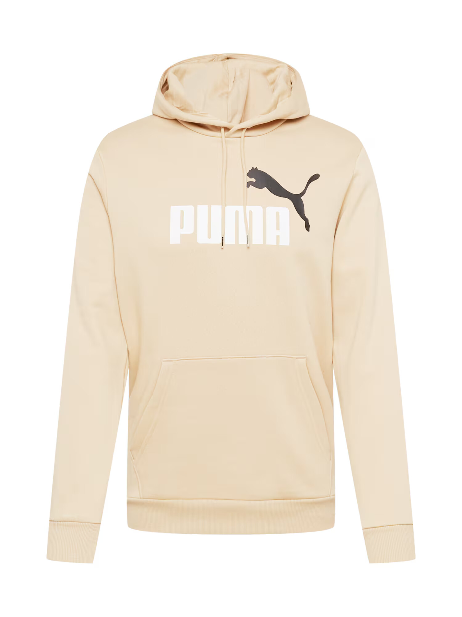 PUMA Športna majica pesek / črna / bela - Pepit.si