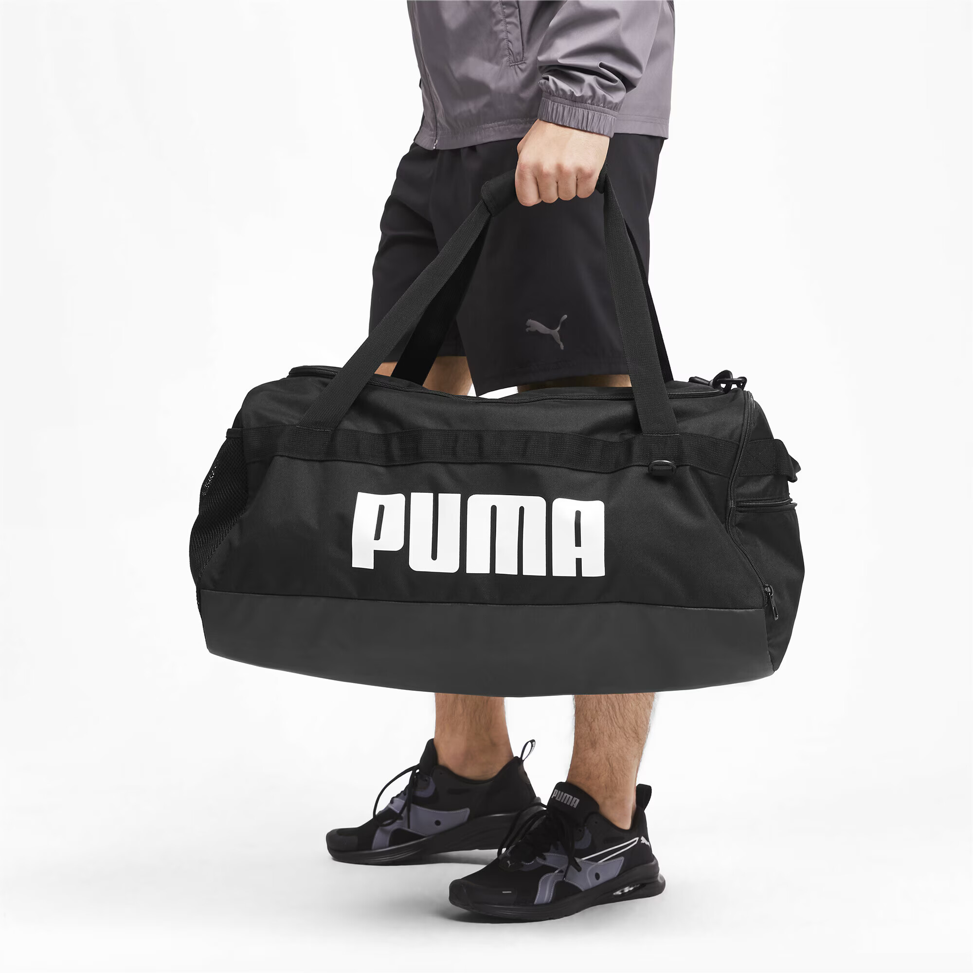 PUMA Športna torba črna / bela - Pepit.si