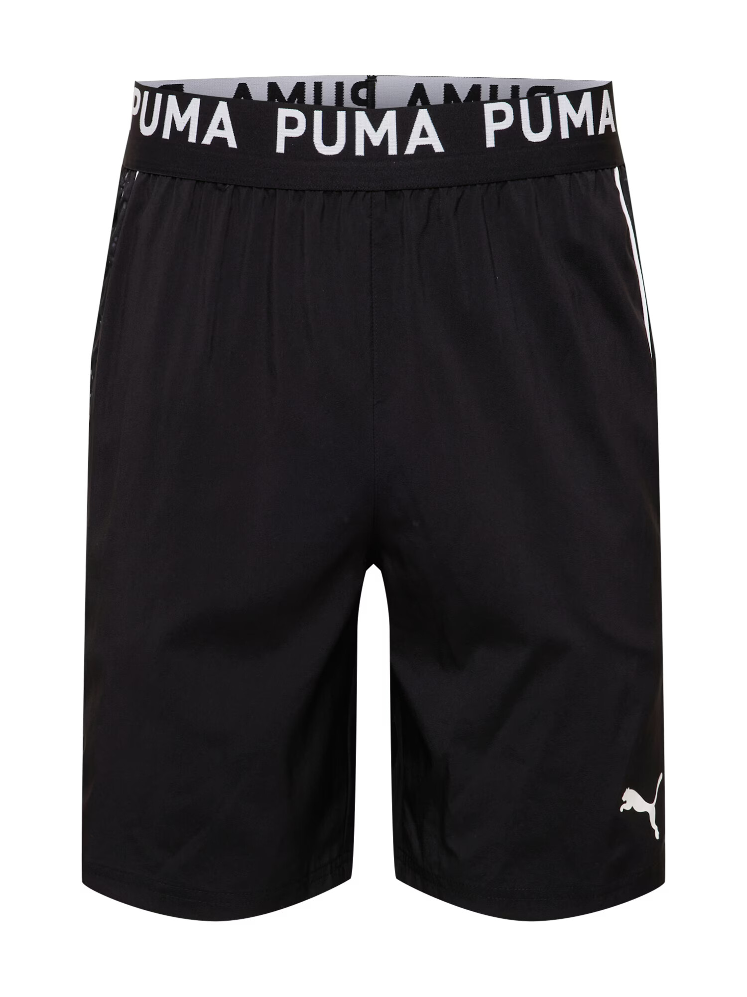 PUMA Športne hlače siva / črna / bela - Pepit.si