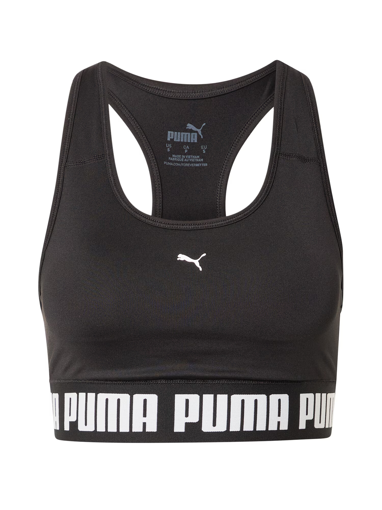 PUMA Športni nederček črna / bela - Pepit.si