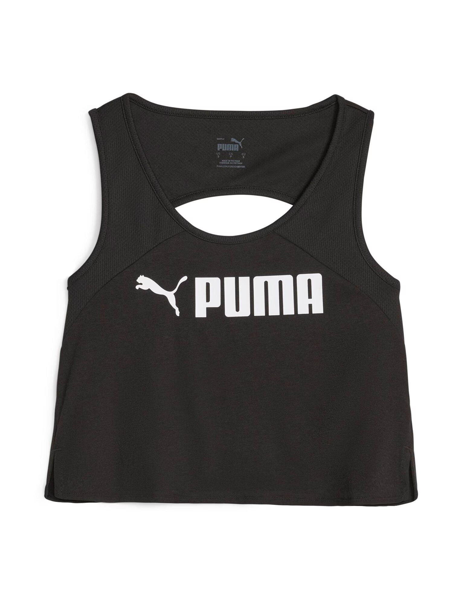 PUMA Športni top črna / bela - Pepit.si