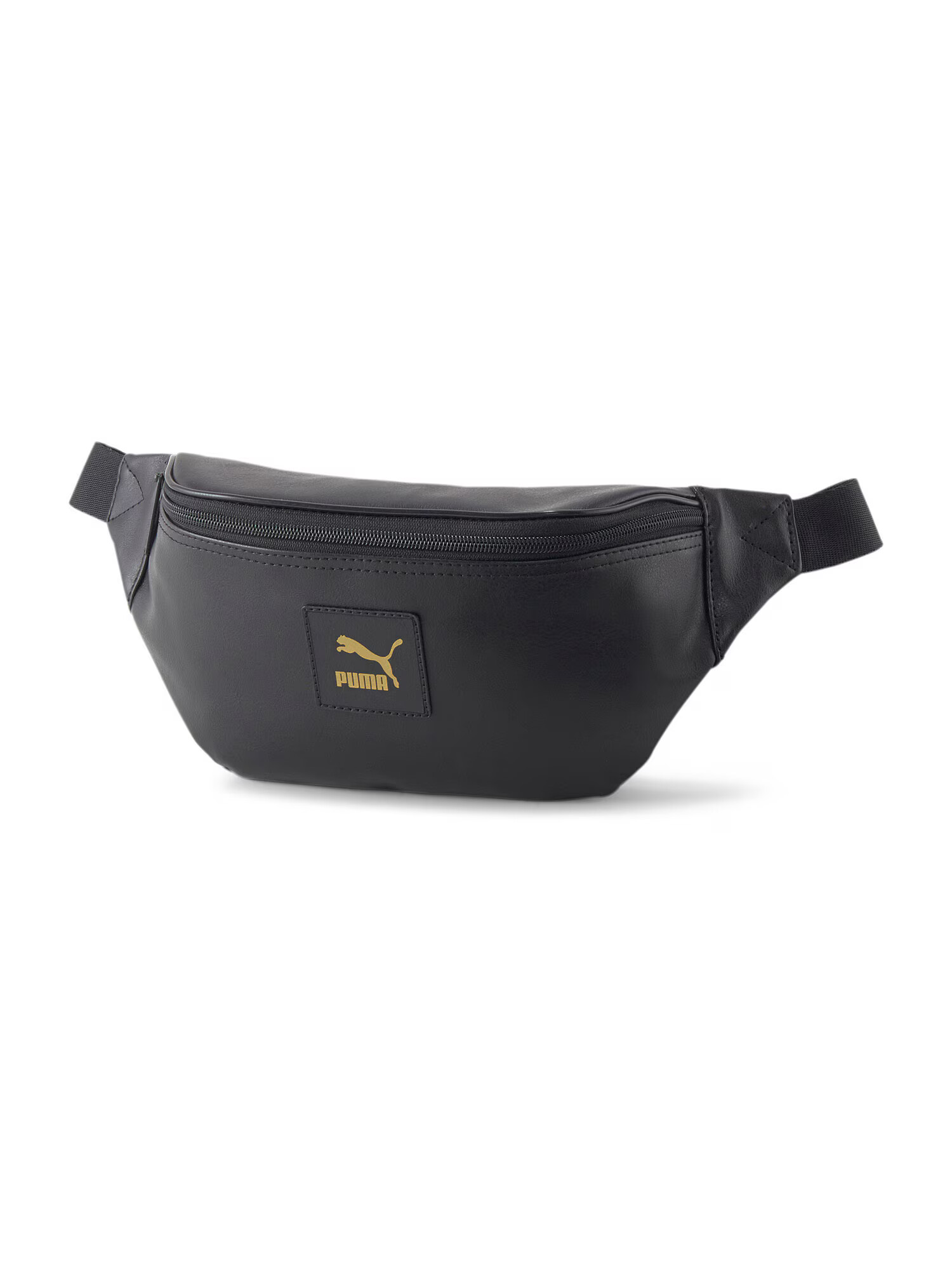 PUMA Torbica za okrog pasu 'Classics Elevated PU Waist Bag' rumena / črna - Pepit.si