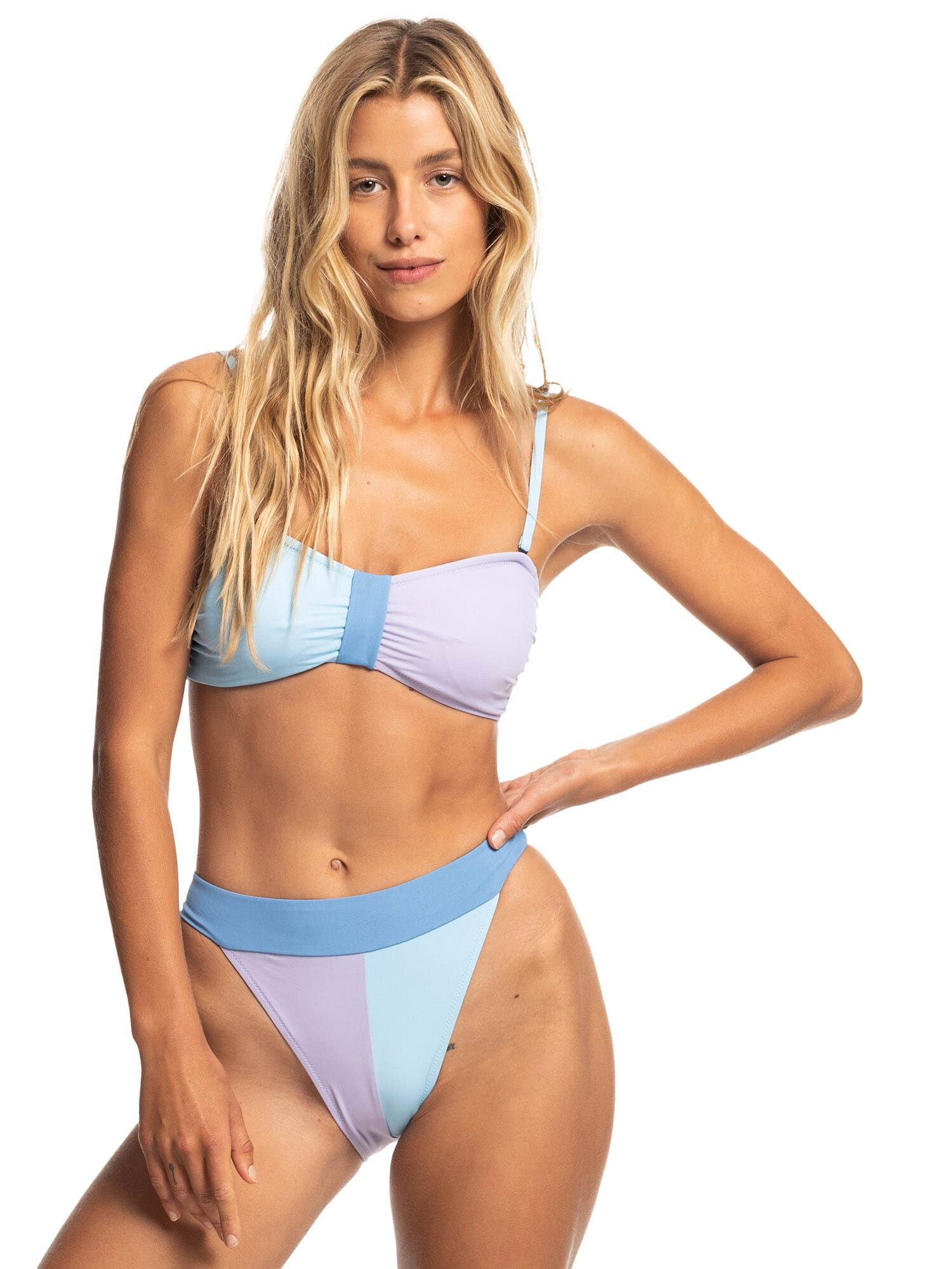 QUIKSILVER Športne bikini hlačke 'LENORA' marine / svetlo modra / mauve / bela - Pepit.si