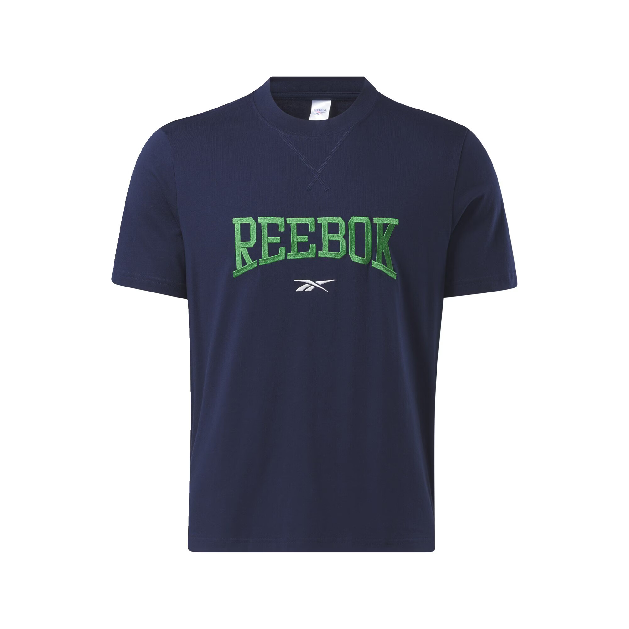 Reebok Classics Majica mornarska / zelena / bela - Pepit.si