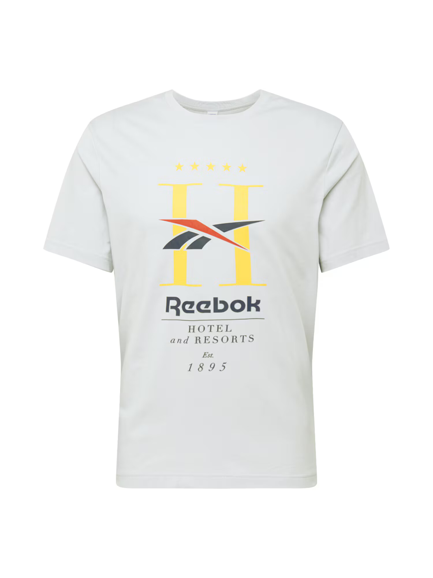 Reebok Classics Majica svetlo siva / rumena / pastelno rdeča / nočno modra / črna - Pepit.si