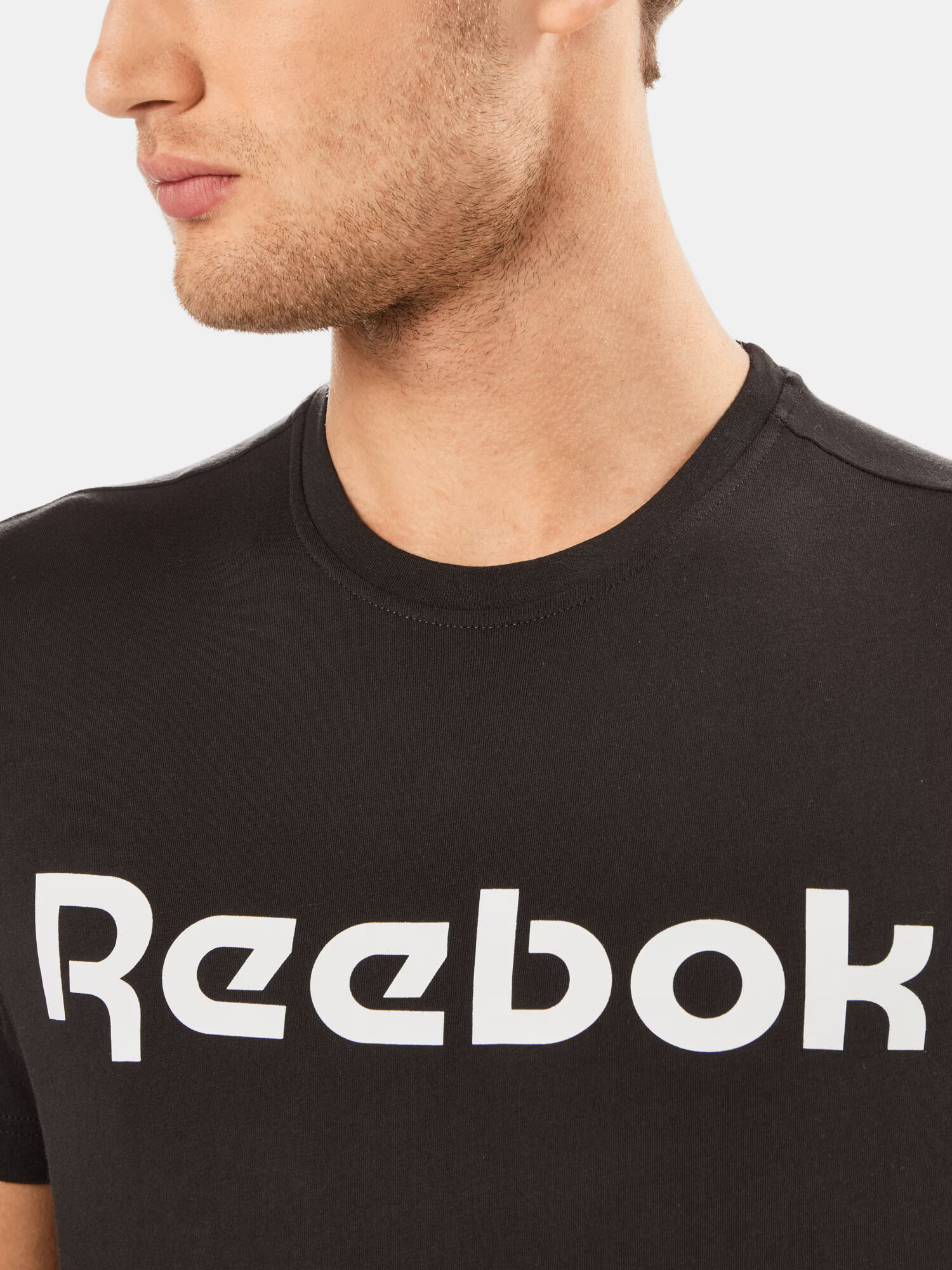 Reebok Sport Funkcionalna majica črna / bela - Pepit.si