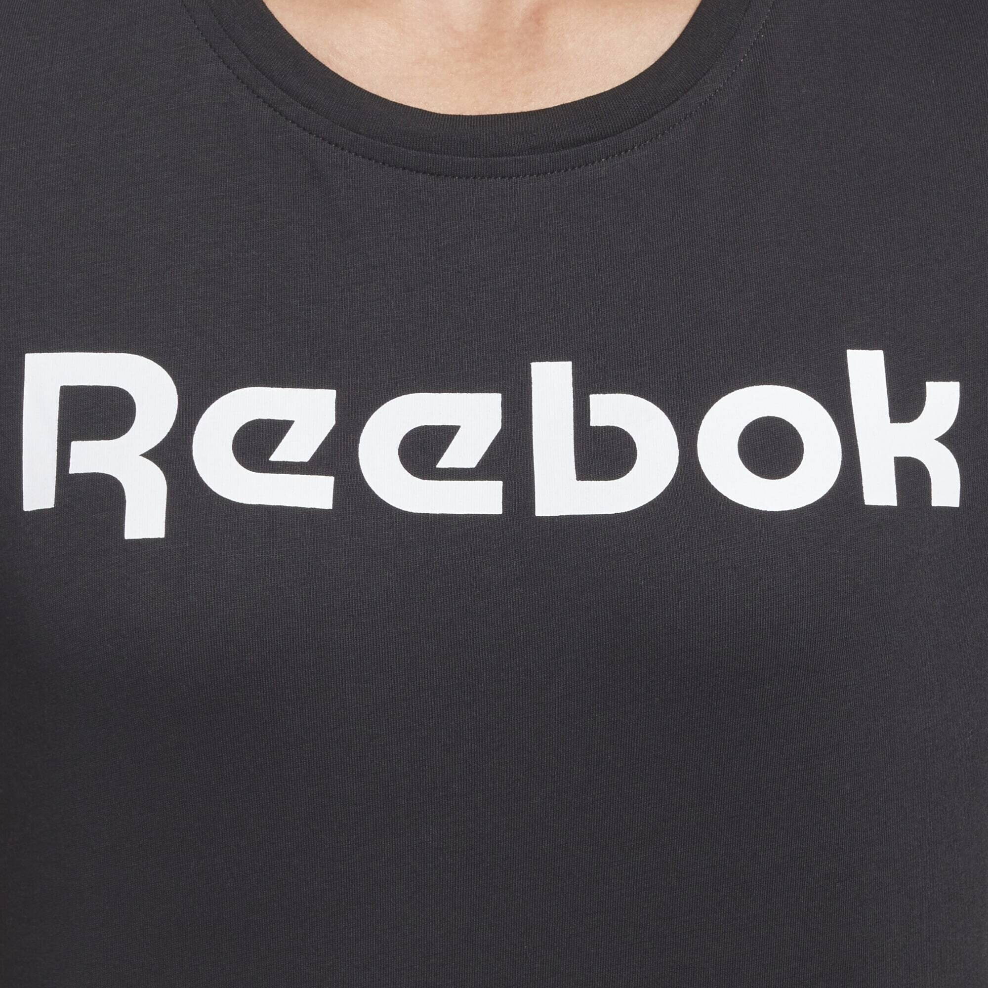 Reebok Sport Funkcionalna majica črna / bela - Pepit.si