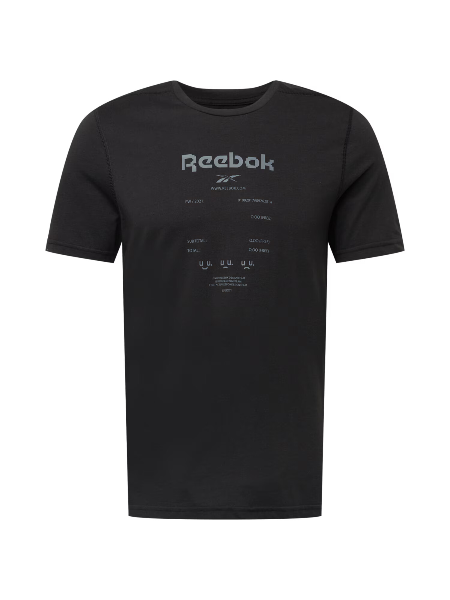 Reebok Sport Funkcionalna majica 'Graphic Move' srebrno-siva / črna - Pepit.si