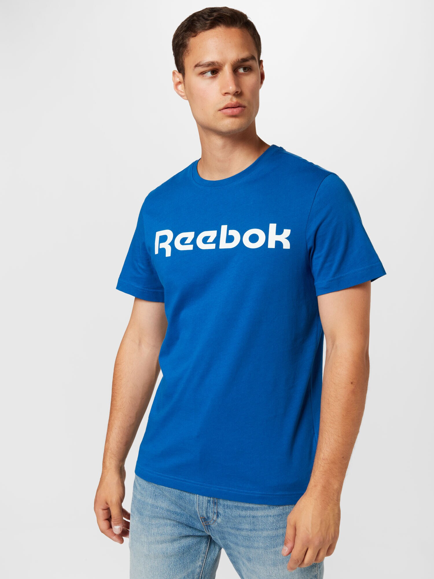 Reebok Sport Funkcionalna majica kraljevo modra / bela - Pepit.si