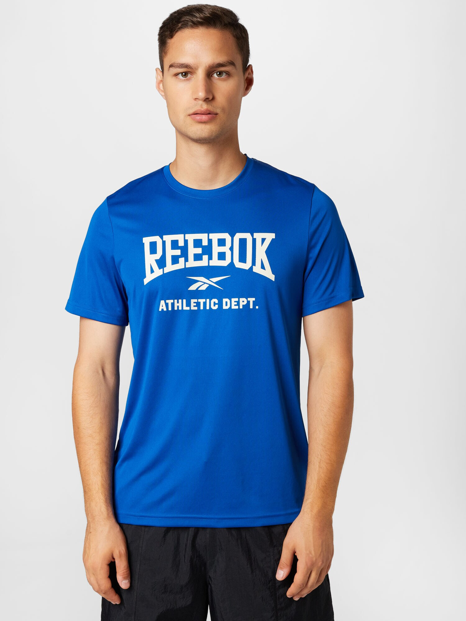 Reebok Sport Funkcionalna majica modra / bela - Pepit.si