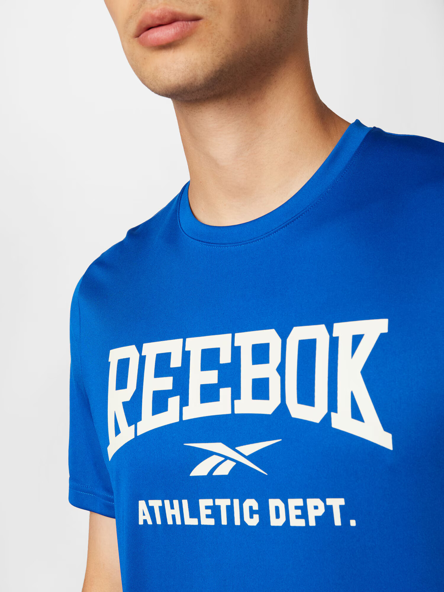 Reebok Sport Funkcionalna majica modra / bela - Pepit.si