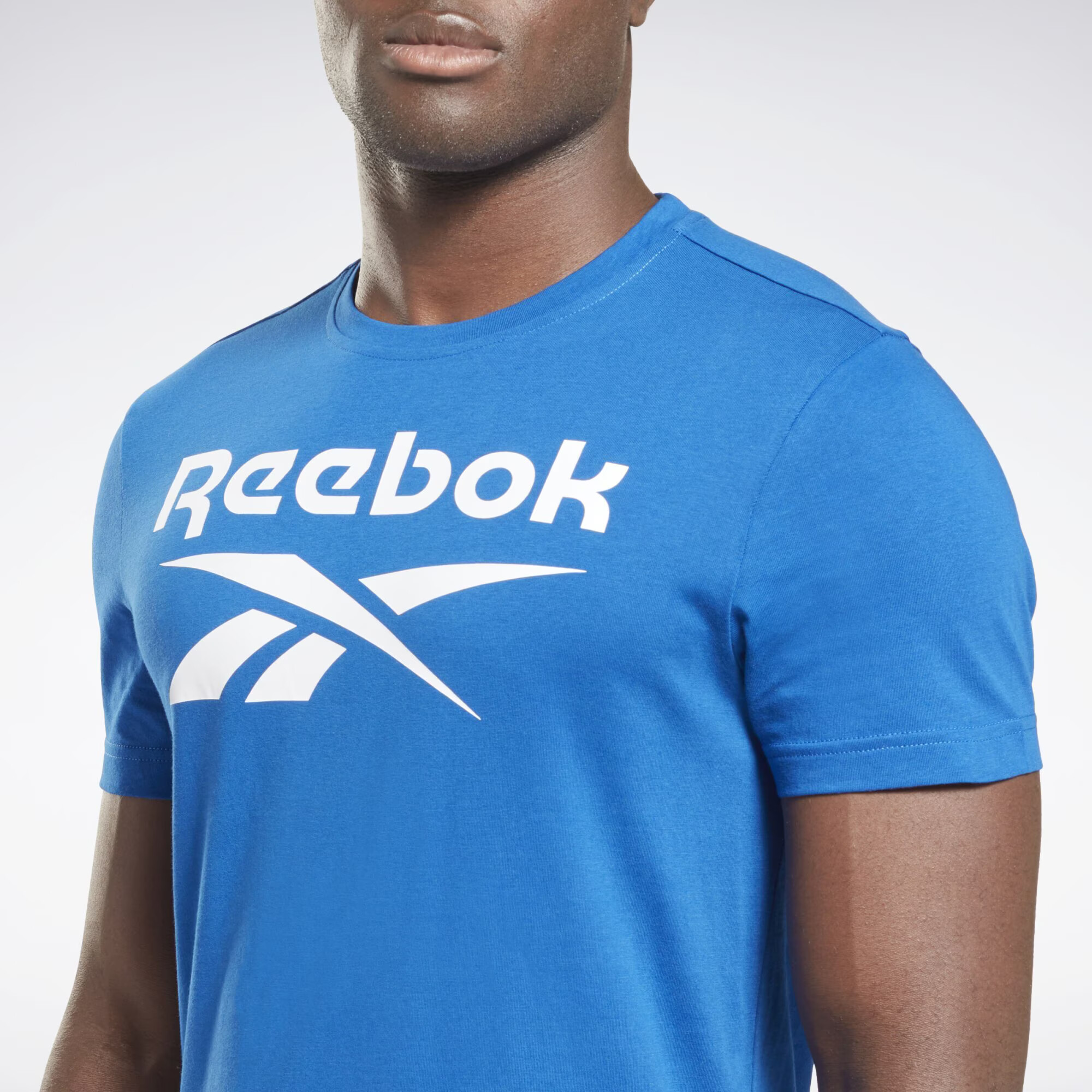 Reebok Sport Funkcionalna majica modra / bela - Pepit.si