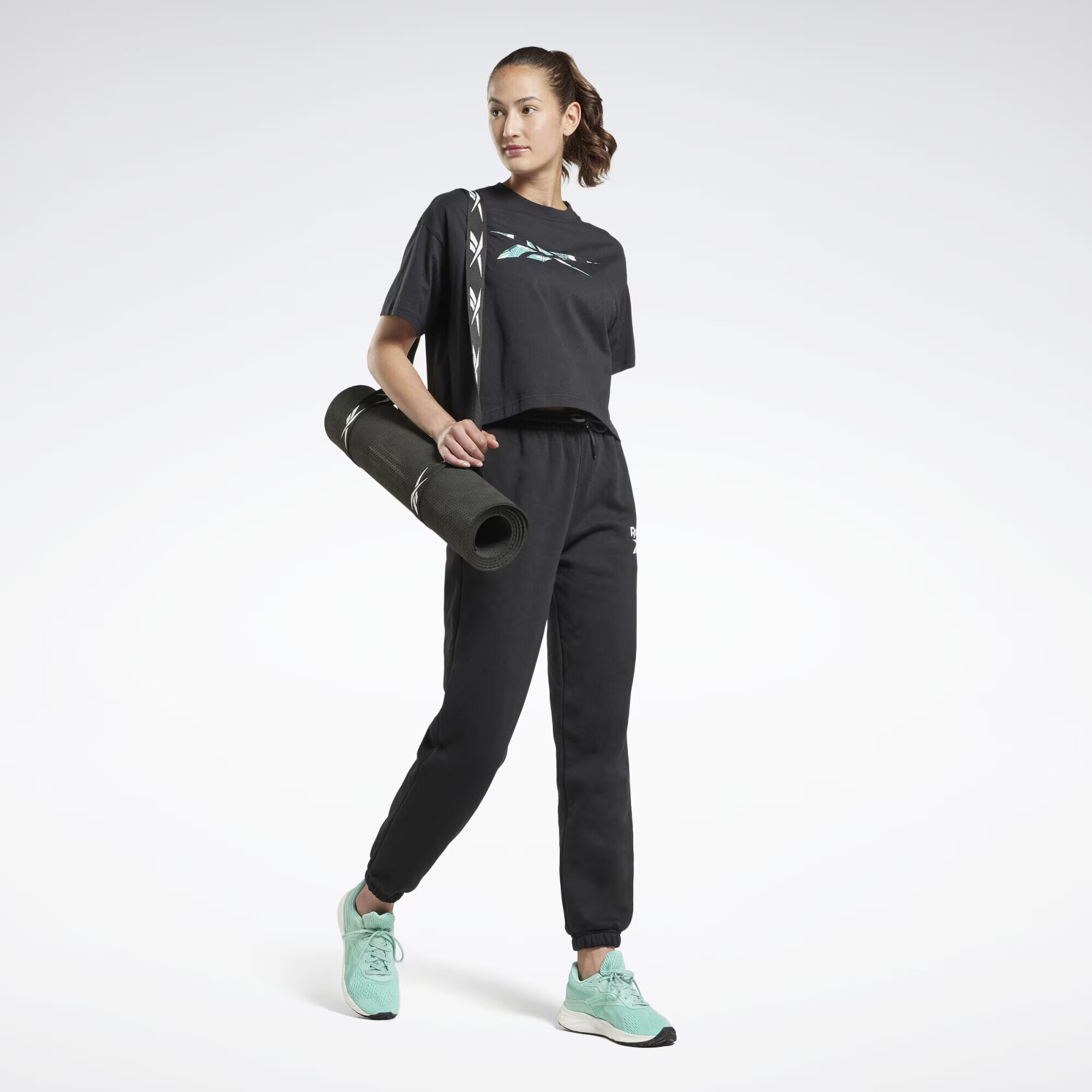 Reebok Sport Funkcionalna majica modra / črna / bela - Pepit.si