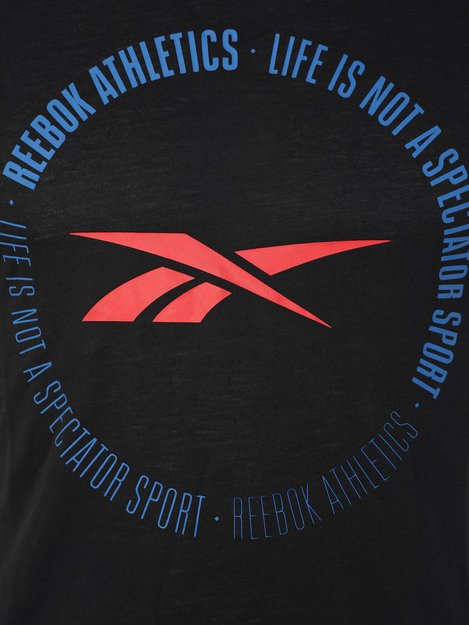 Reebok Sport Funkcionalna majica modra / rdeča / črna - Pepit.si