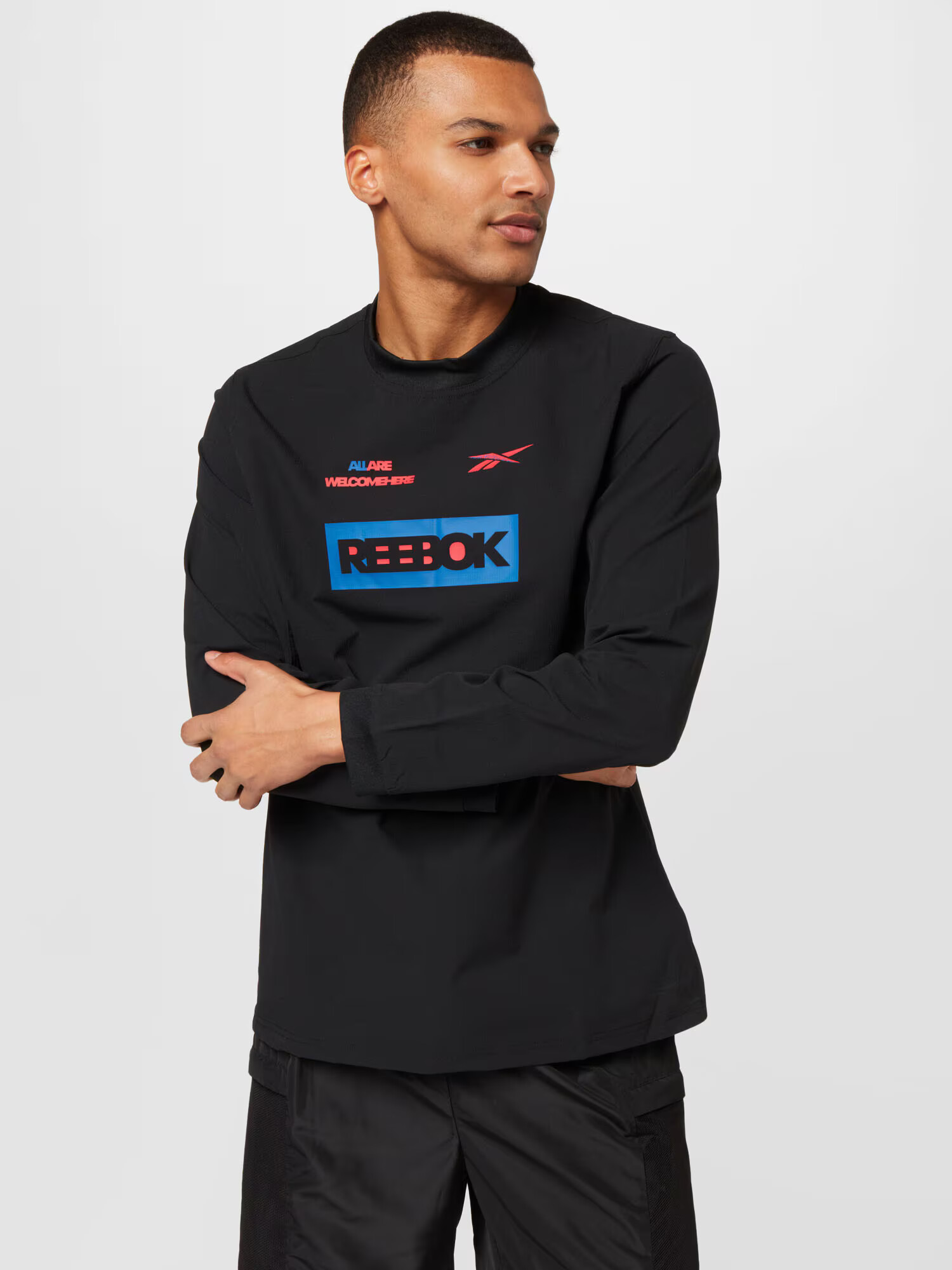 Reebok Sport Funkcionalna majica modra / rdeča / črna - Pepit.si