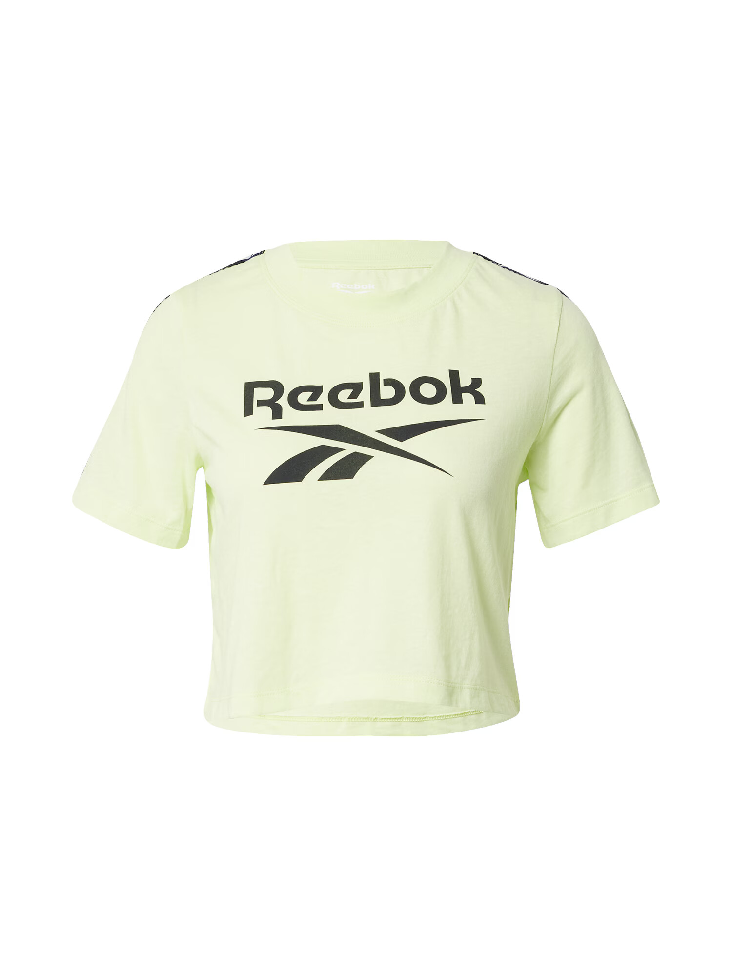 Reebok Sport Funkcionalna majica pastelno rumena / črna / bela - Pepit.si