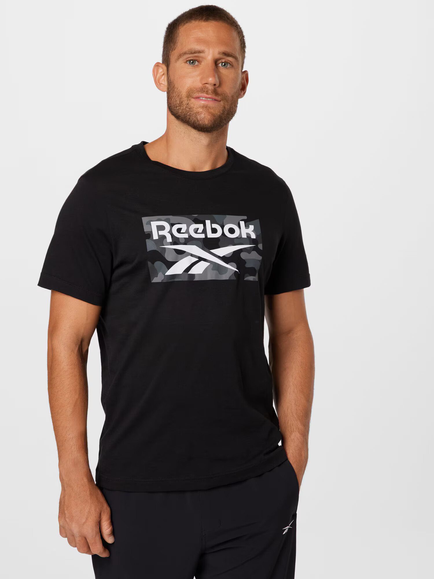 Reebok Sport Funkcionalna majica siva / temno siva / črna / bela - Pepit.si