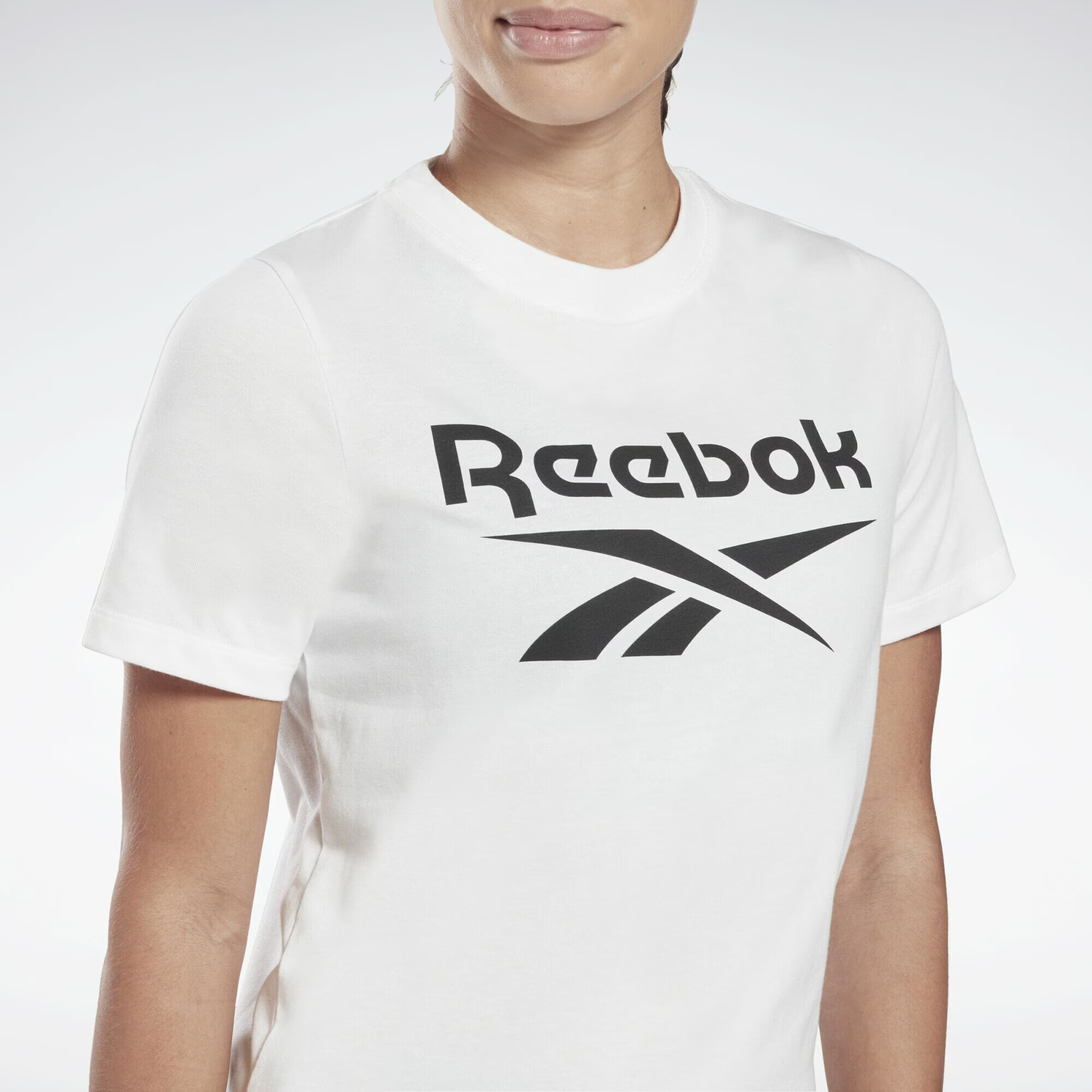 Reebok Sport Funkcionalna majica črna / bela - Pepit.si