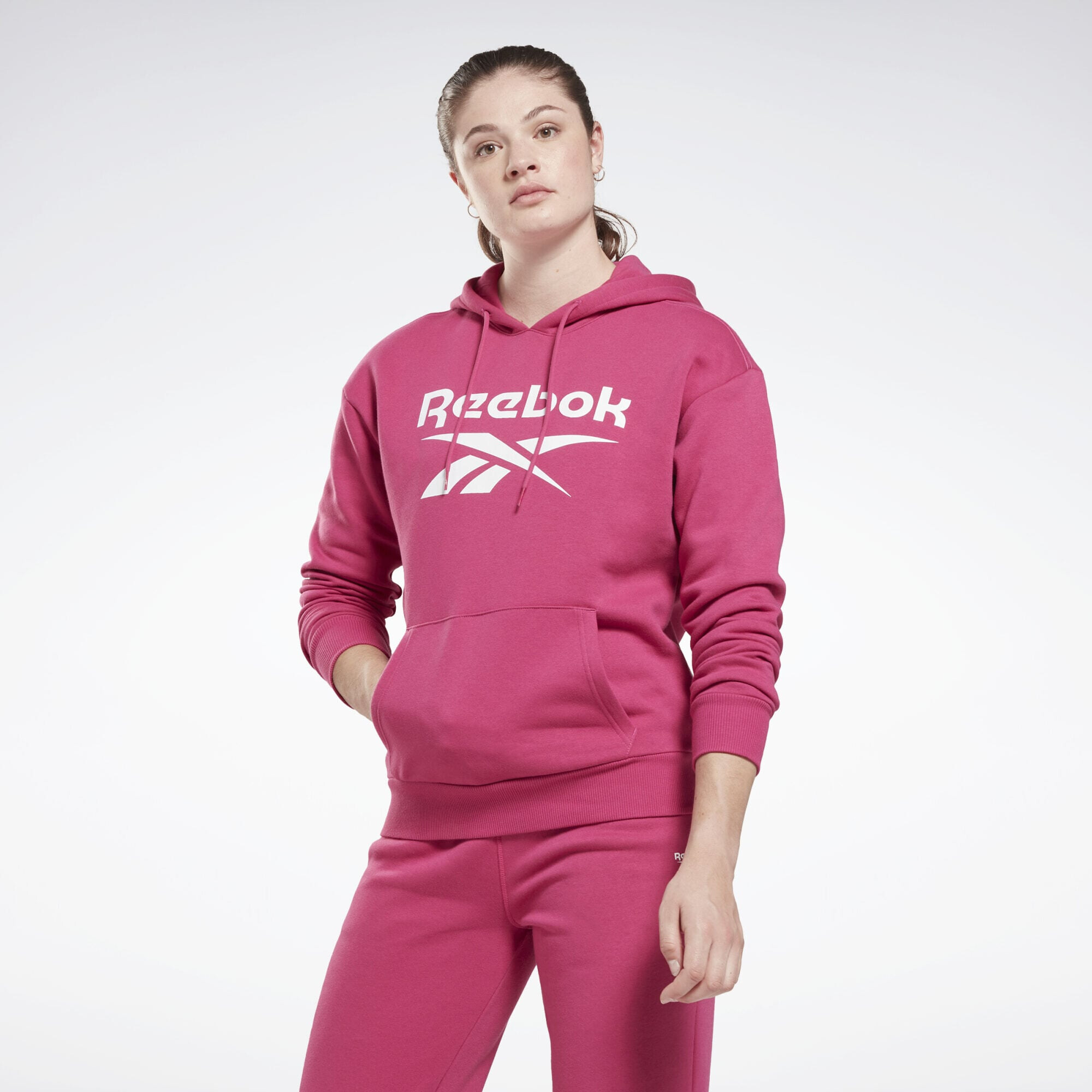 Reebok Sport Majica roza / bela - Pepit.si