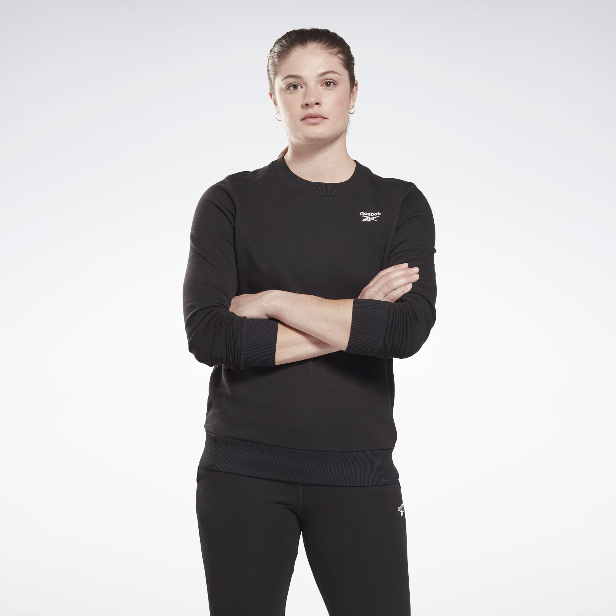 Reebok Sport Majica črna / bela - Pepit.si