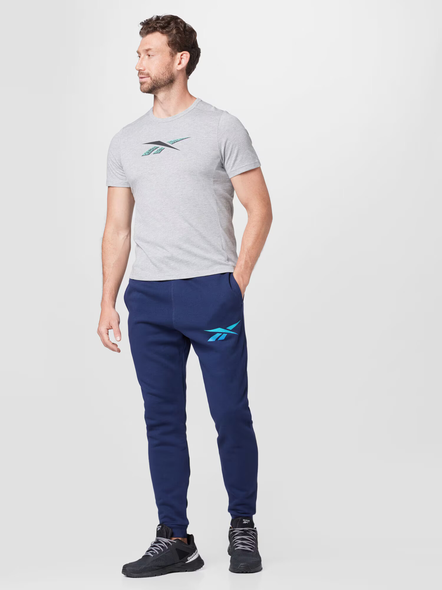 Reebok Sport Športne hlače mornarska / azur - Pepit.si