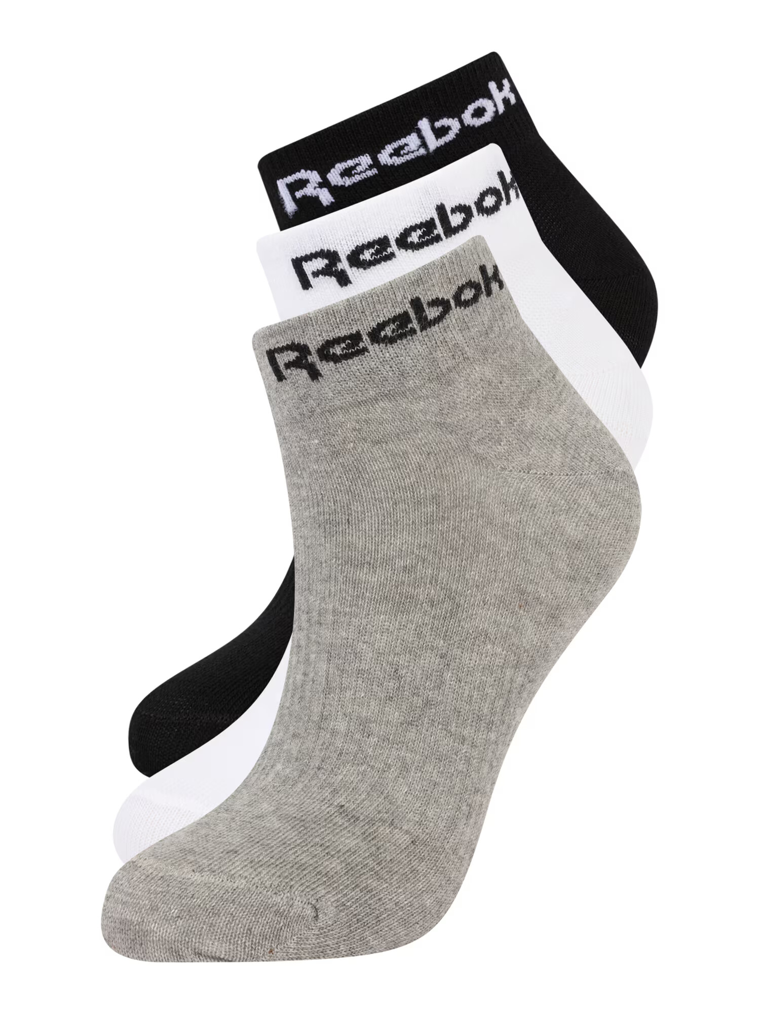 Reebok Sport Športne nogavice pegasto siva / črna / bela - Pepit.si