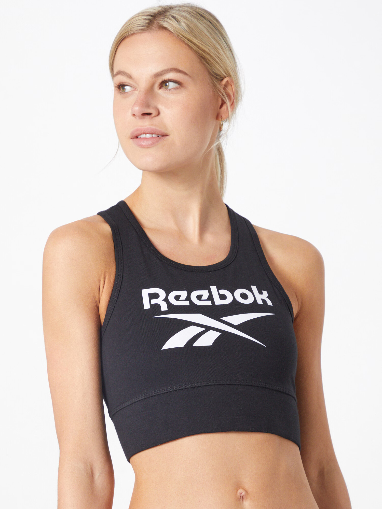 Reebok Sport Športni nederček 'Identity' črna / bela - Pepit.si