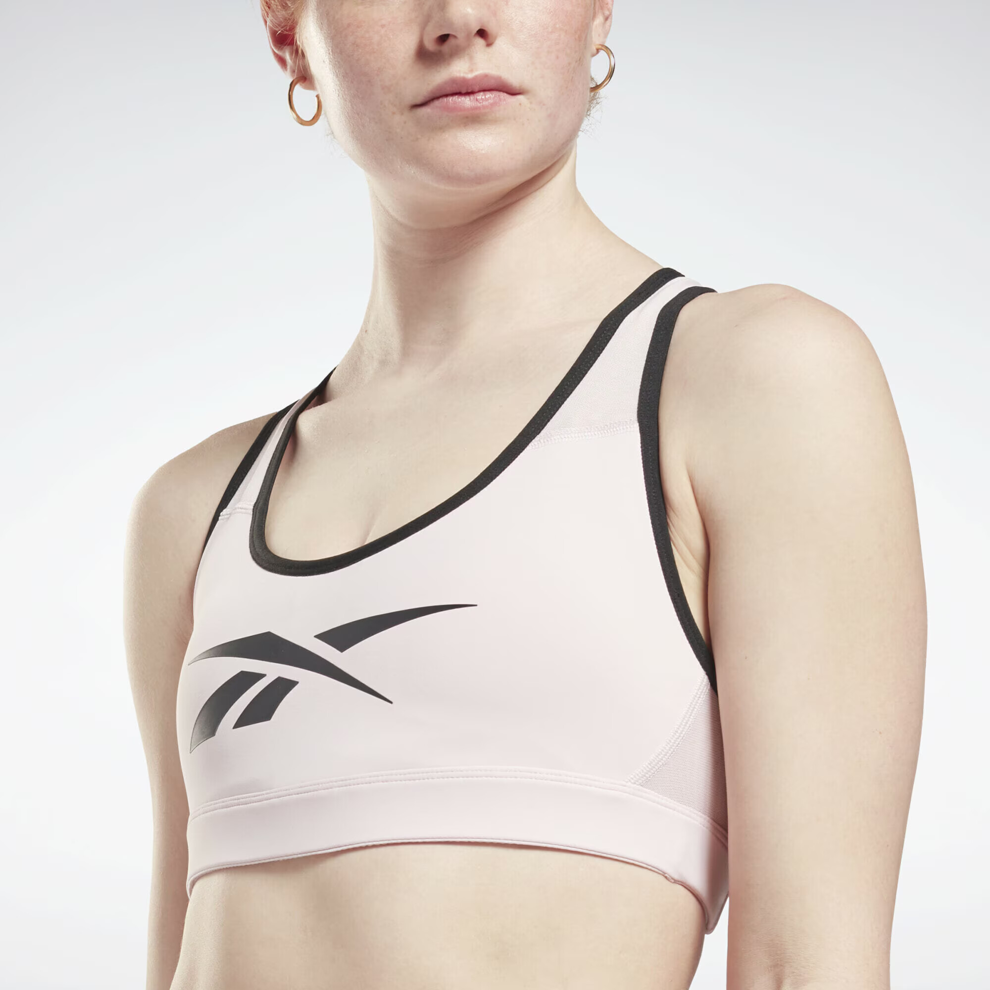 Reebok Sport Športni nederček pastelno roza / črna - Pepit.si