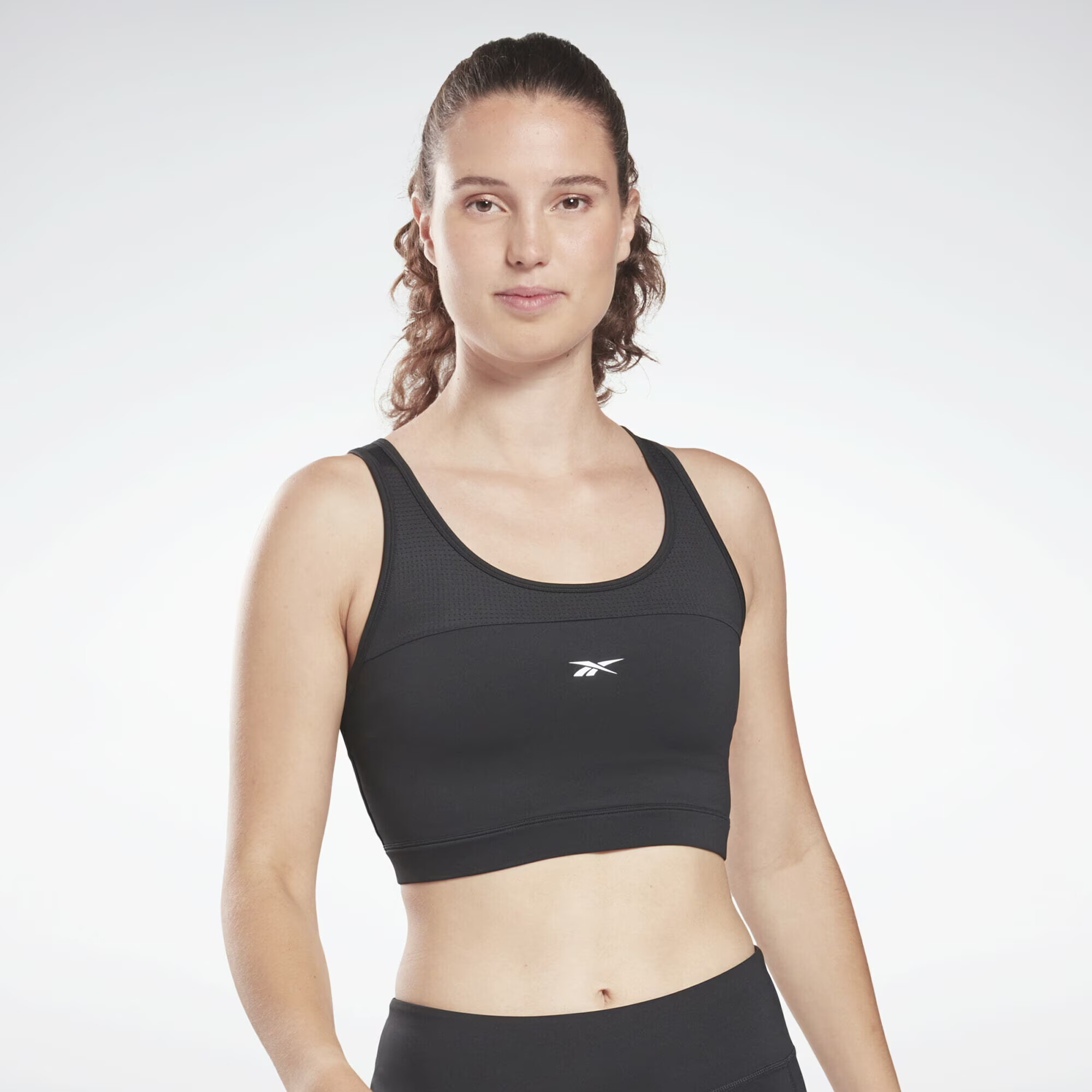 Reebok Sport Športni nederček 'Workout Ready' črna / bela - Pepit.si