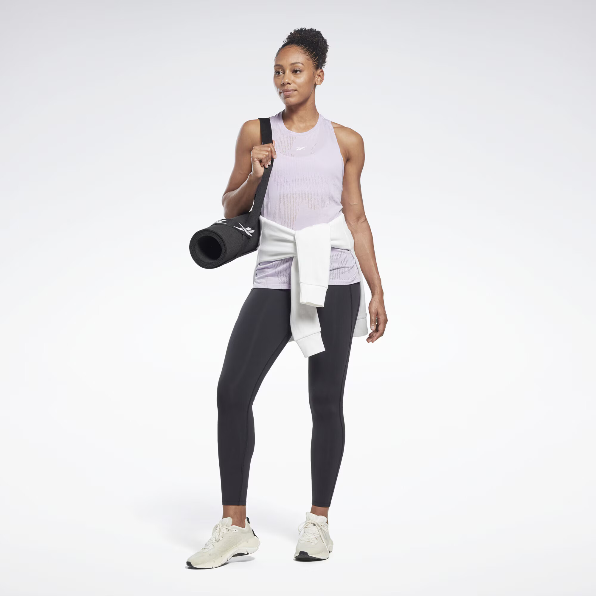 Reebok Sport Športni top 'Burnout' lila / bela - Pepit.si