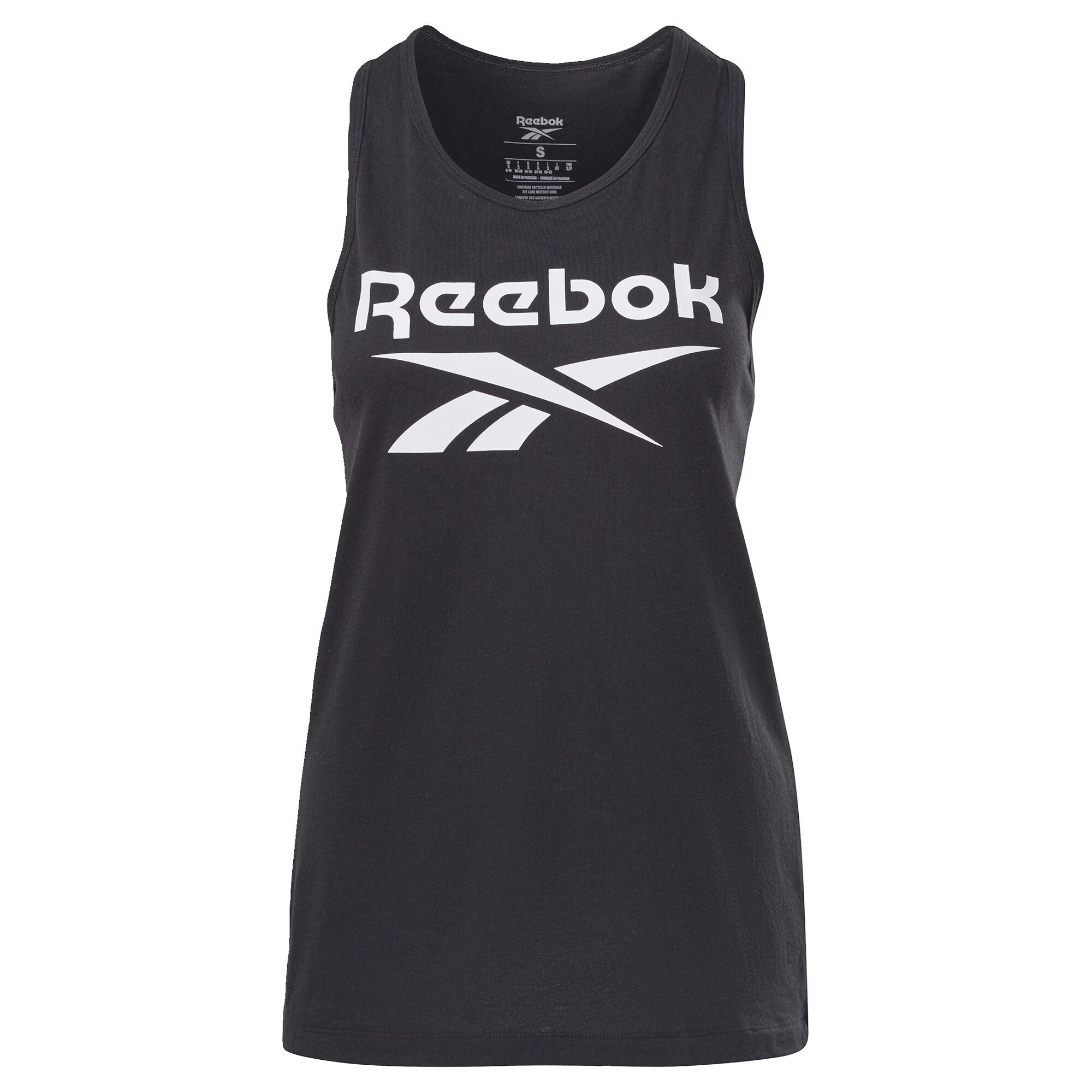 Reebok Sport Športni top črna / bela - Pepit.si