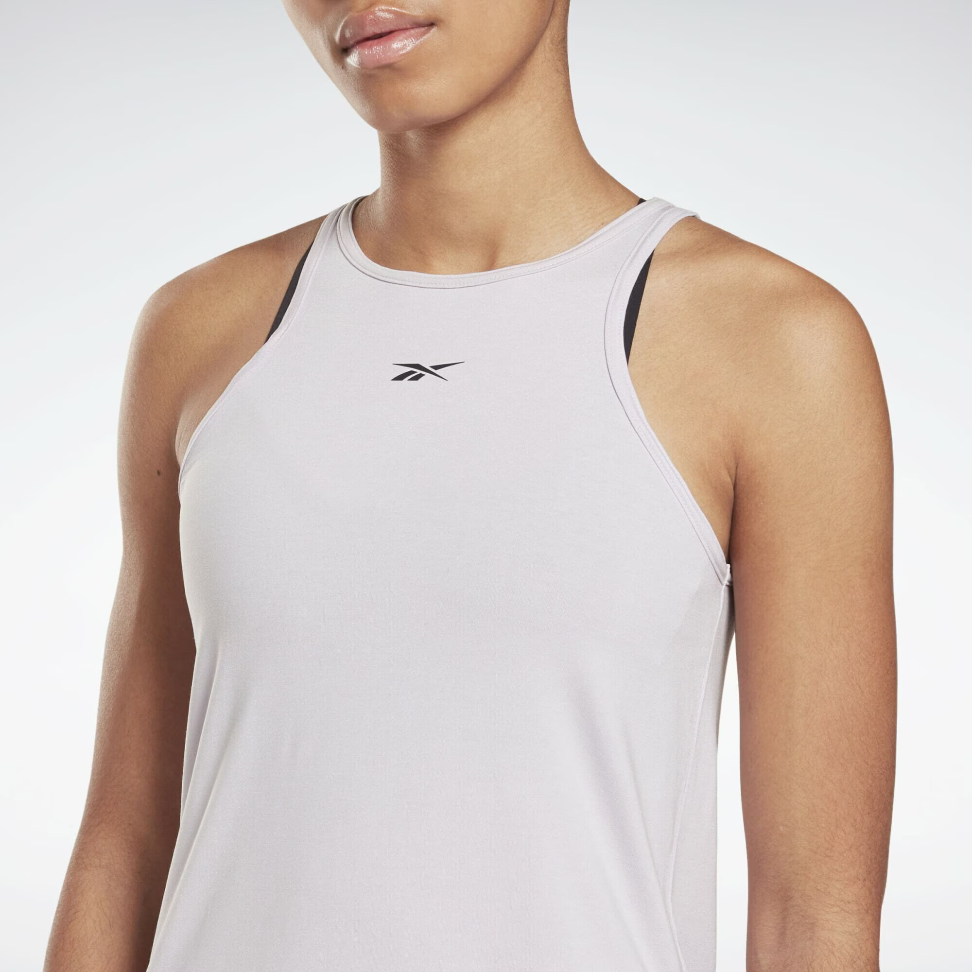 Reebok Sport Športni top pastelno lila / črna - Pepit.si