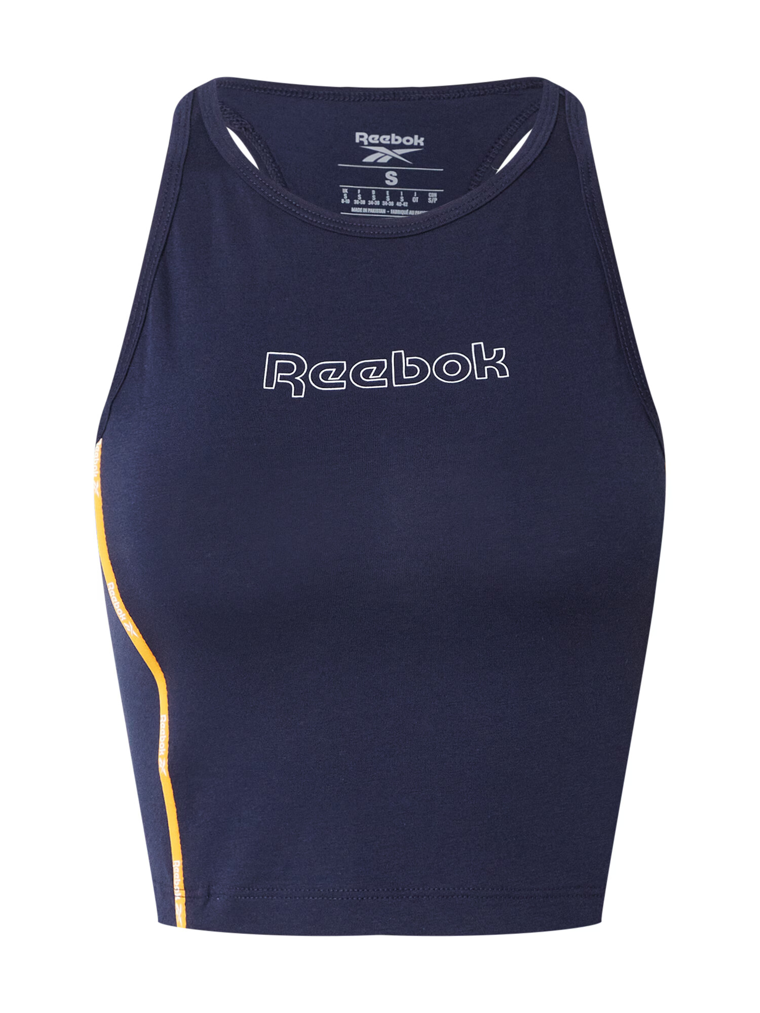 Reebok Sport Športni top mornarska / bela / rumena - Pepit.si