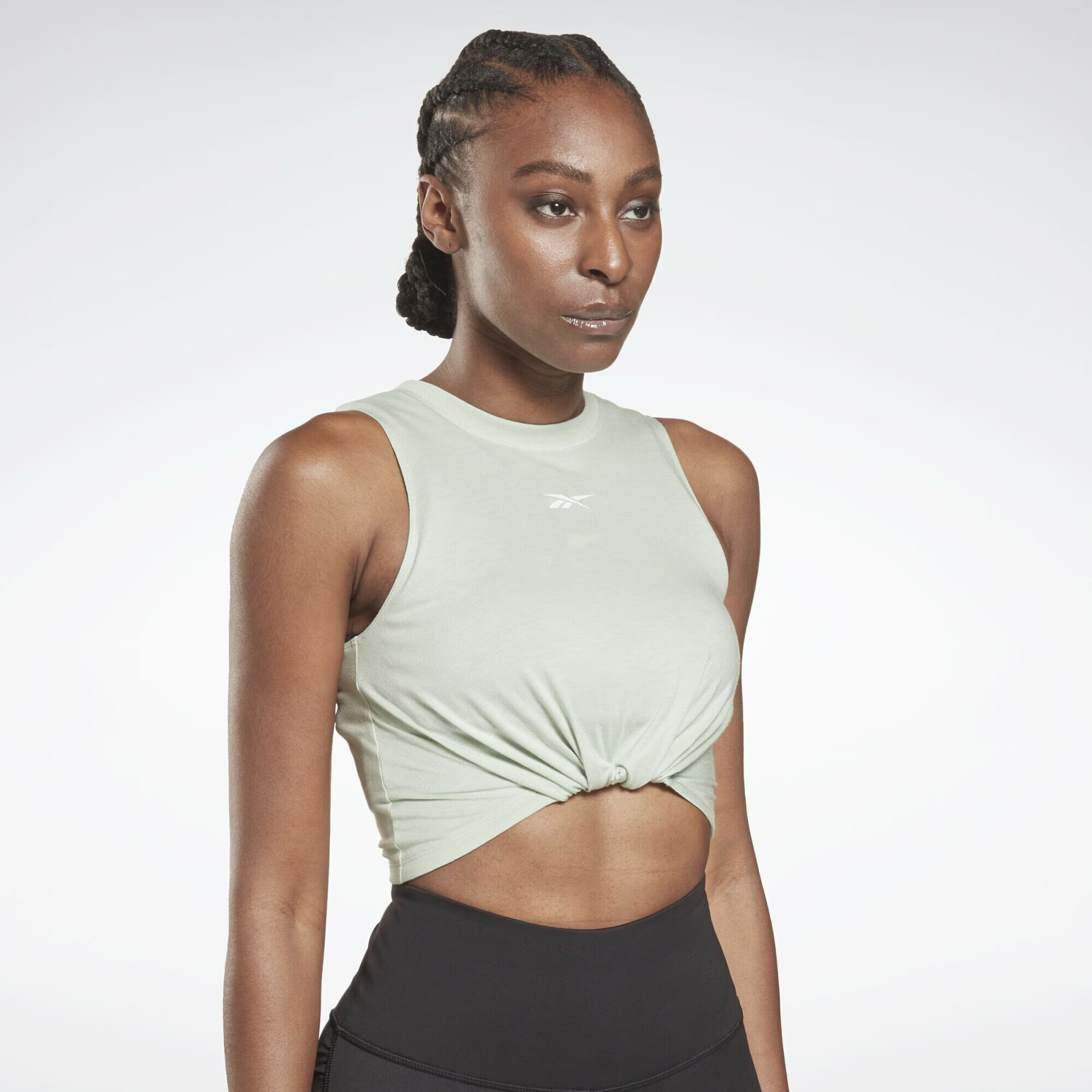 Reebok Sport Športni top 'Studio Gathered Solid' zelena - Pepit.si