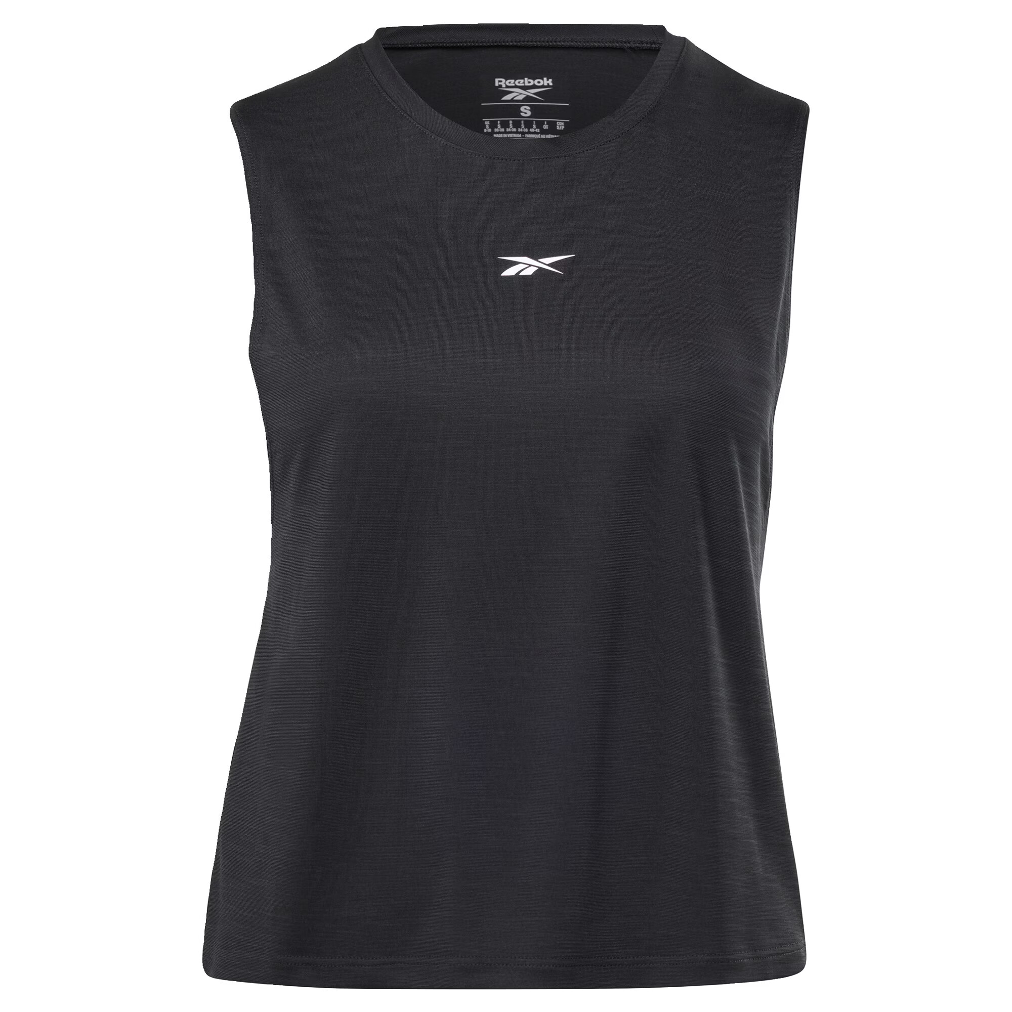 Reebok Sport Športni top 'Workout Ready' črna / bela - Pepit.si