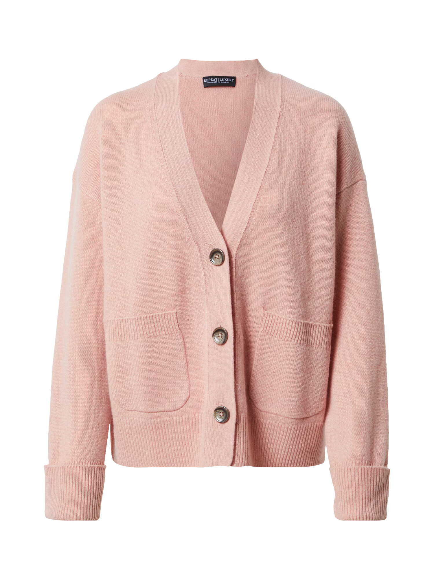 REPEAT Cashmere Strickjacke puder - Pepit.si