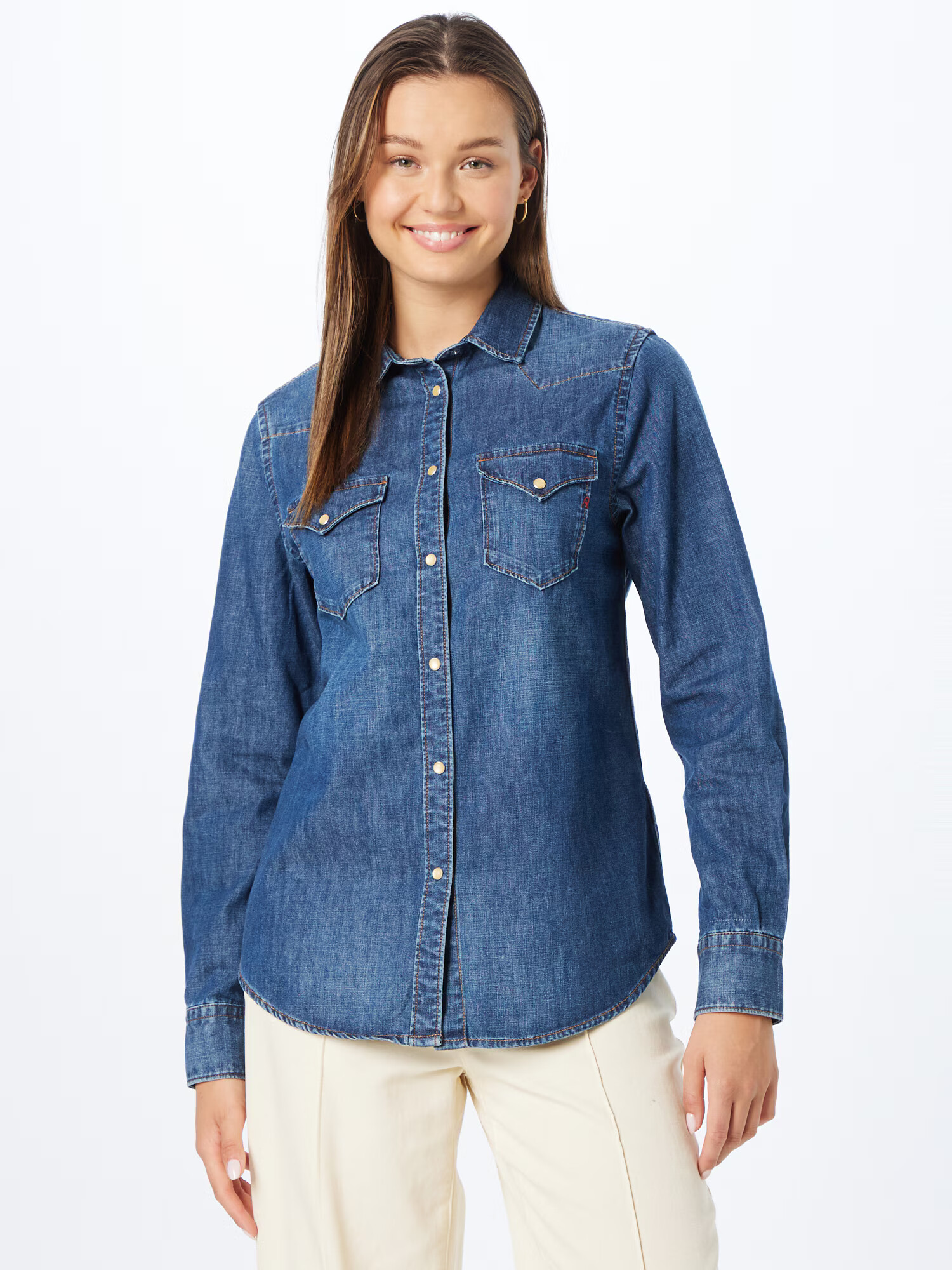 REPLAY Bluza moder denim - Pepit.si